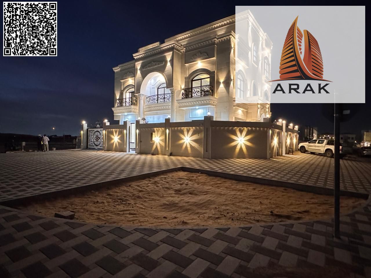Corner luxury villa for sale in Al Zahya