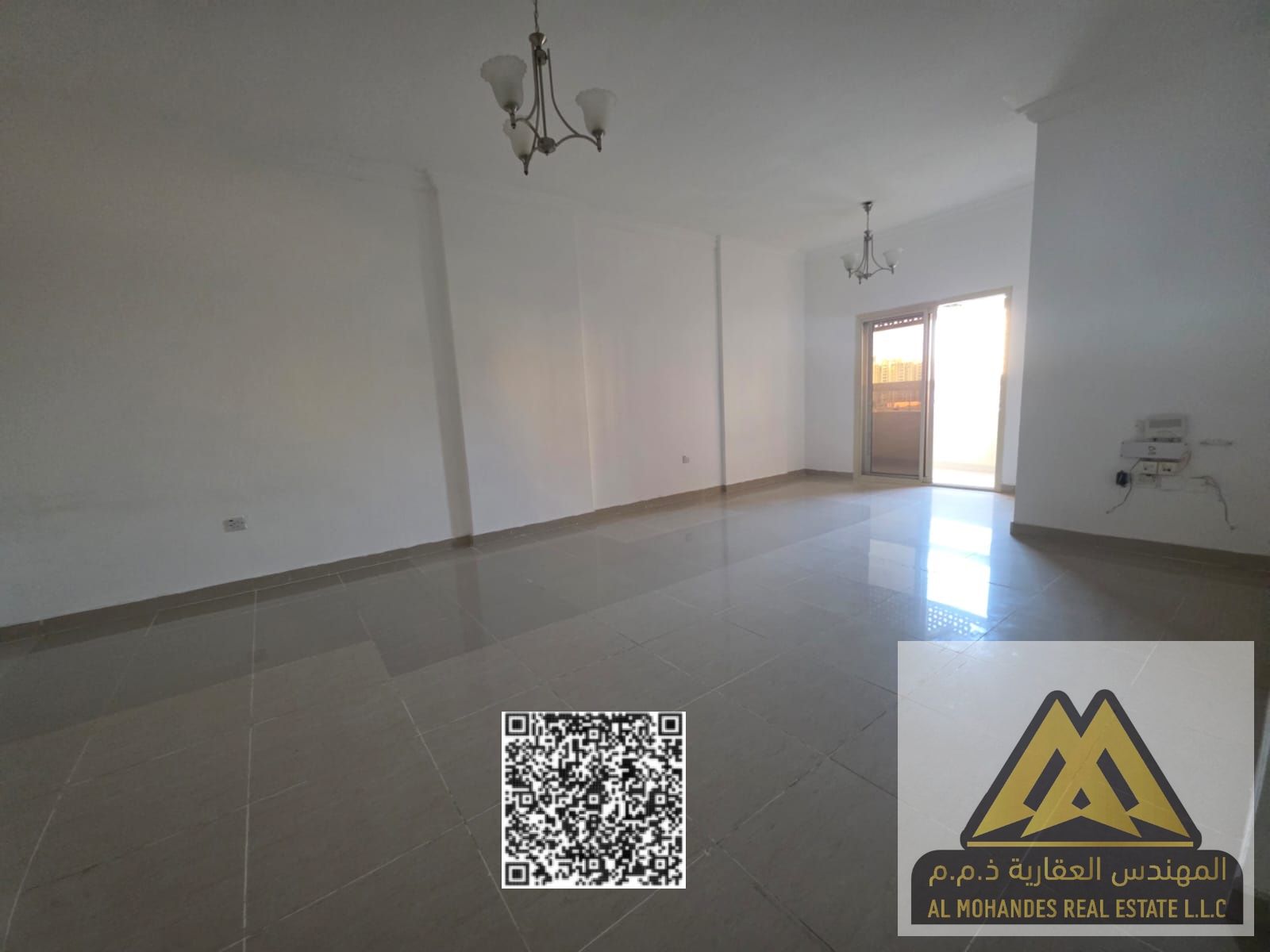 Apartment for rent in Al Nuaimiya, next to Afghan Kebab, in an excellent location in a vibrant area with all services available 24/7
