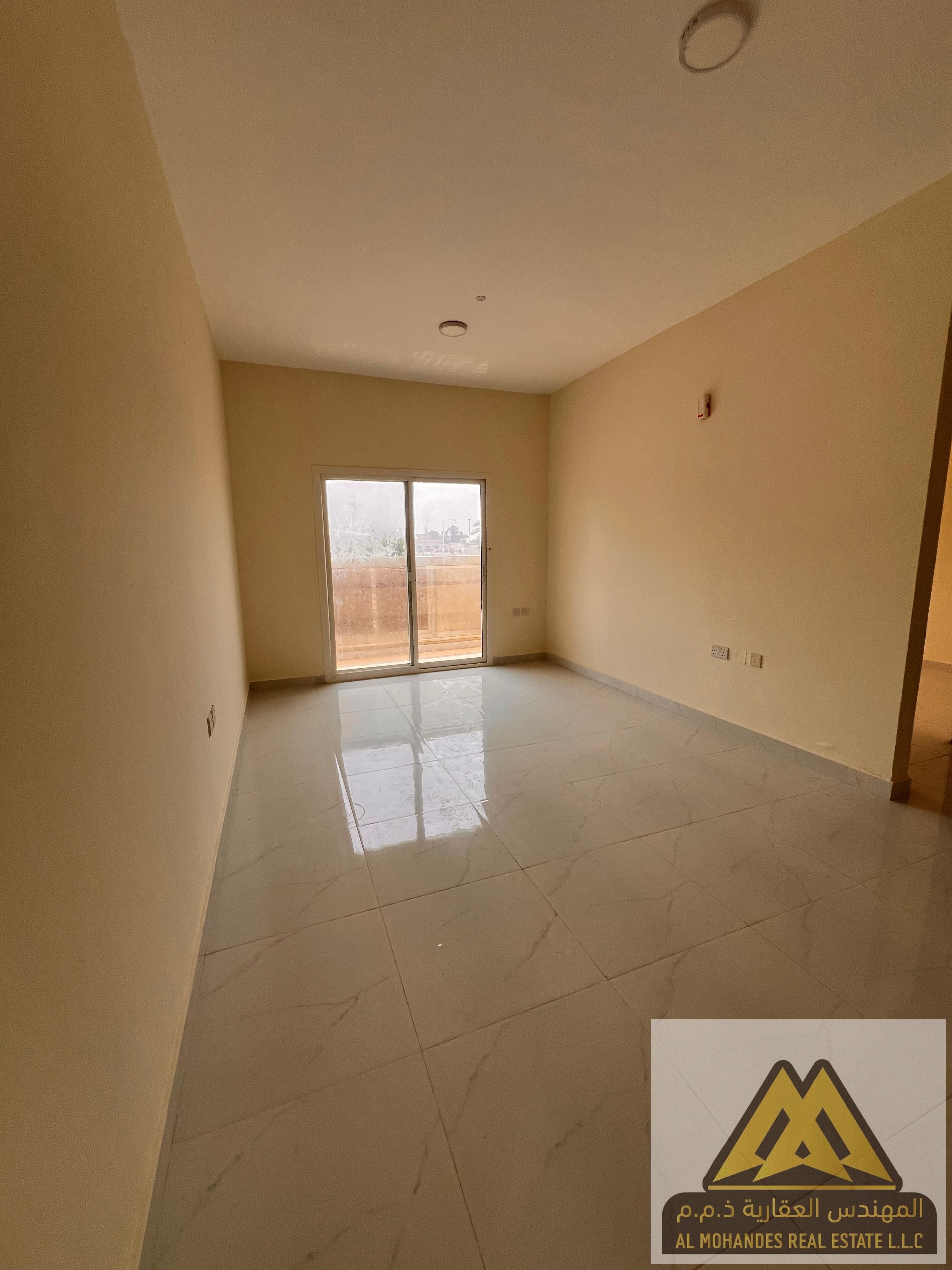 1 Bedroom + Living Hall Apartment for Annual Rent – Al Nuaimiya 3, Ajman, with Central AC and Balcony