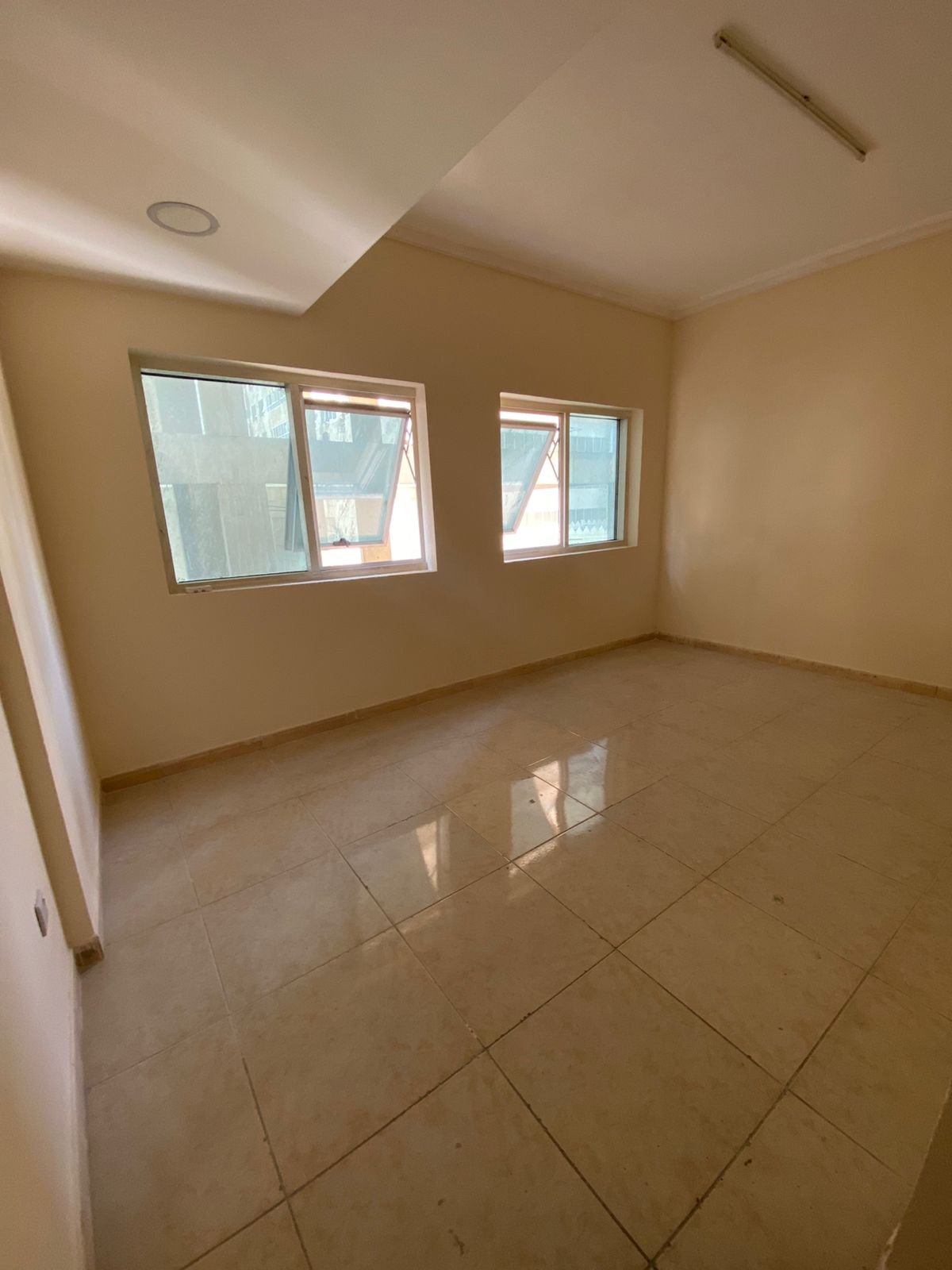 One bedroom apartment for rent in Al Qasimia Al Mahatta central AC spacious kitchen prime location 30000 AED 4 payments 2000 deposit