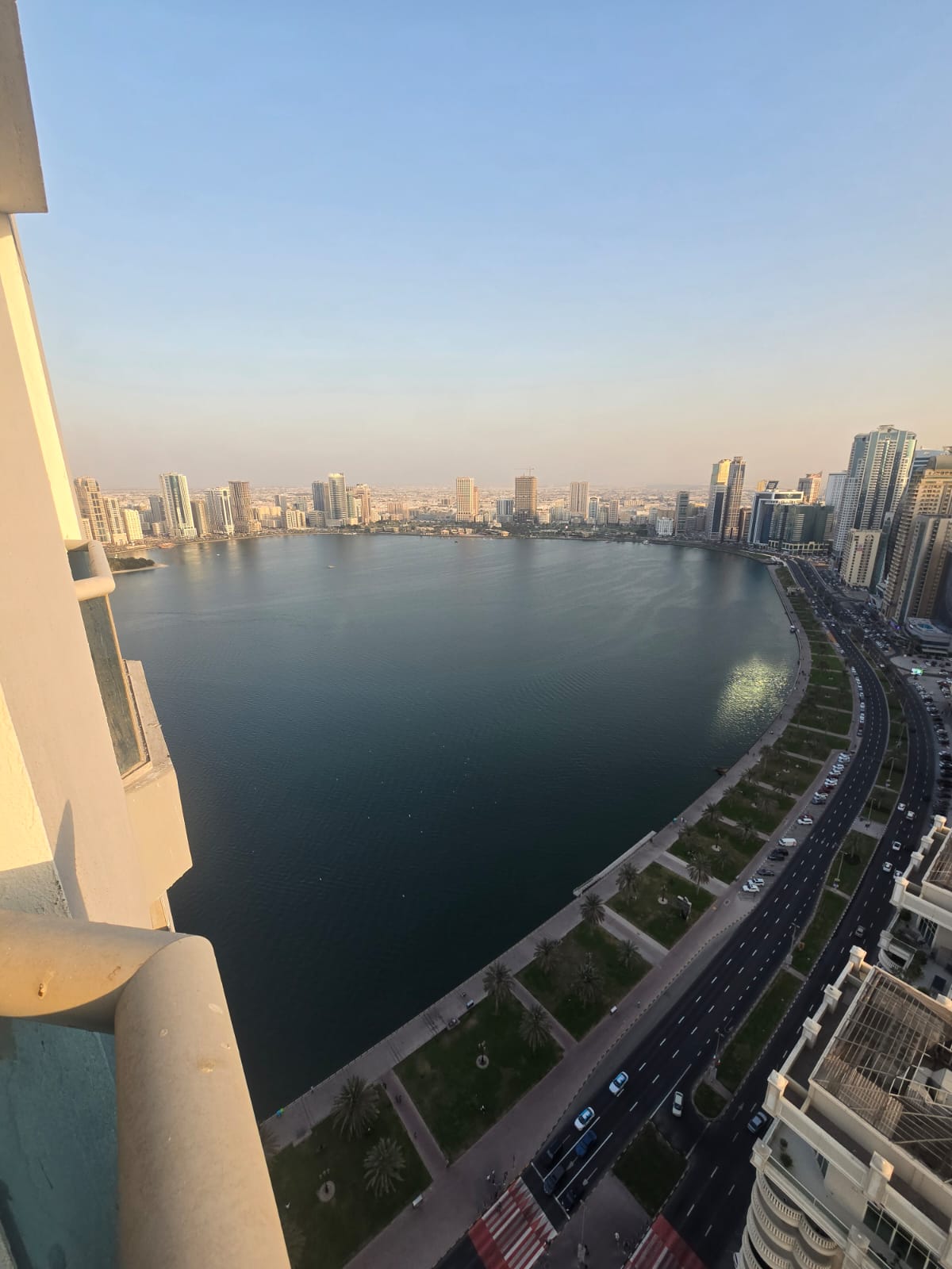 Three bedroom apartment with maid room for rent in Al Majaz 3 Sharjah AC on landlord free gym and pool maintenance included 70000 AED 4 payments 4000
