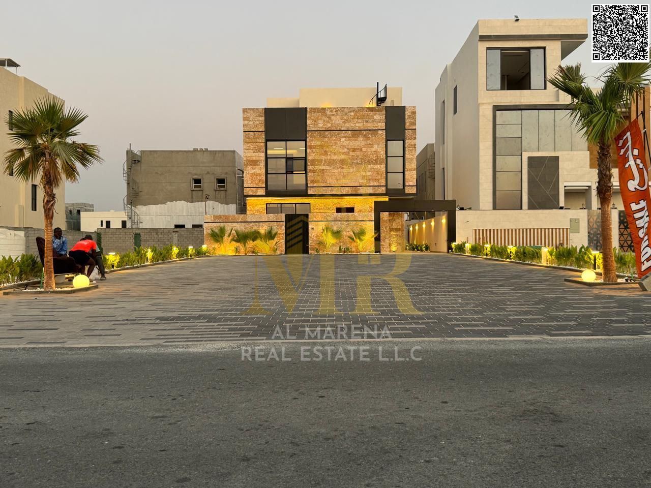 Prime Location Luxury Villa for Sale in Al Bahia – Ajman On Main Road | Private Pool | Two Floors + Rooftop | 5 Bedrooms | Registration Included