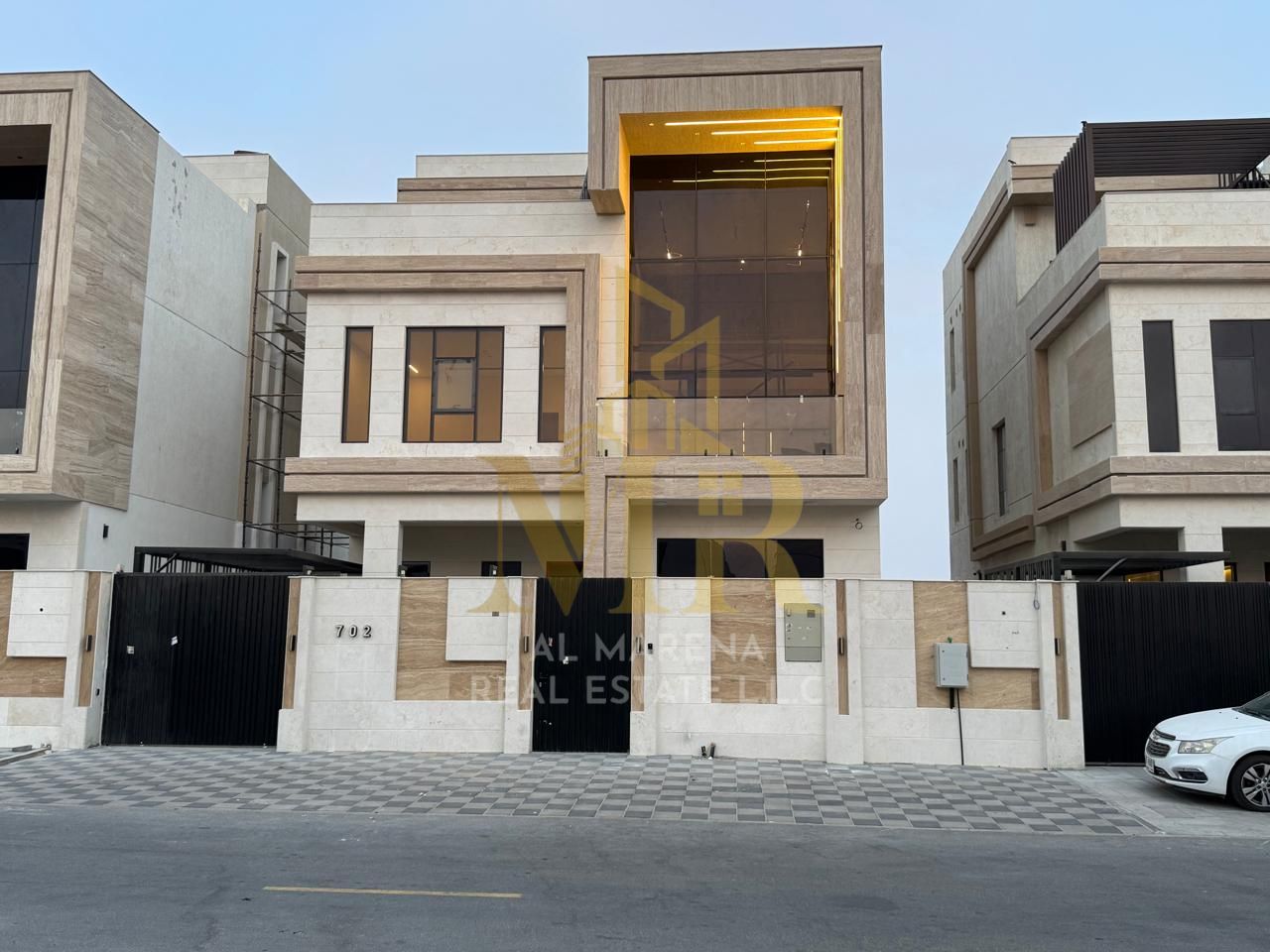 Luxury Pool Villa for Sale in Al Bahia – Ajman Two Floors + Rooftop | 5 Master Bedrooms | Private Pool | All-Inclusive Price