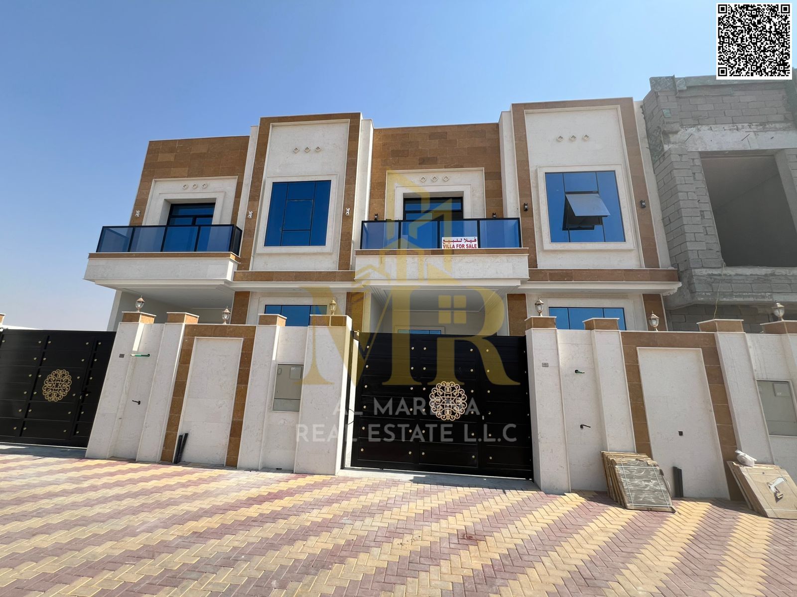 Distinctive townhouse for sale in Al Yasmeen, ideally located directly behind the park, offering a peaceful view and a comfortable family-friendly env