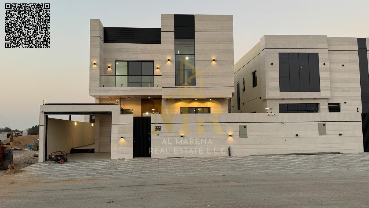 Villa with all registration fees included, on the main street, ready to move in, in the most prestigious area of Ajman. Freehold ownership for all n