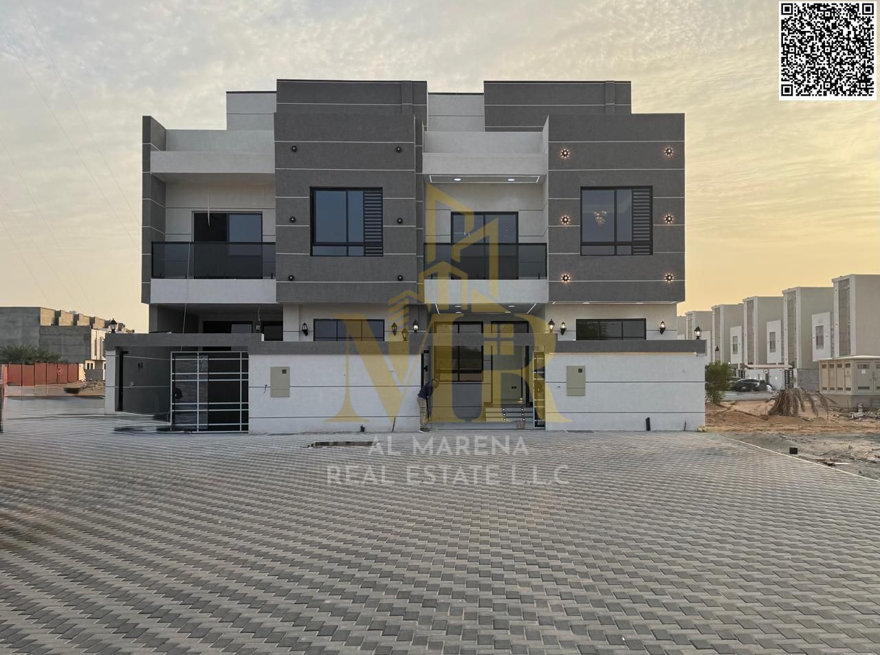 Modern Villa for Sale in Al Helio 1 – 18-Meter Setback 5 Master Bedrooms | Majlis & Two Living Rooms | Modern Kitchen | Registration Included