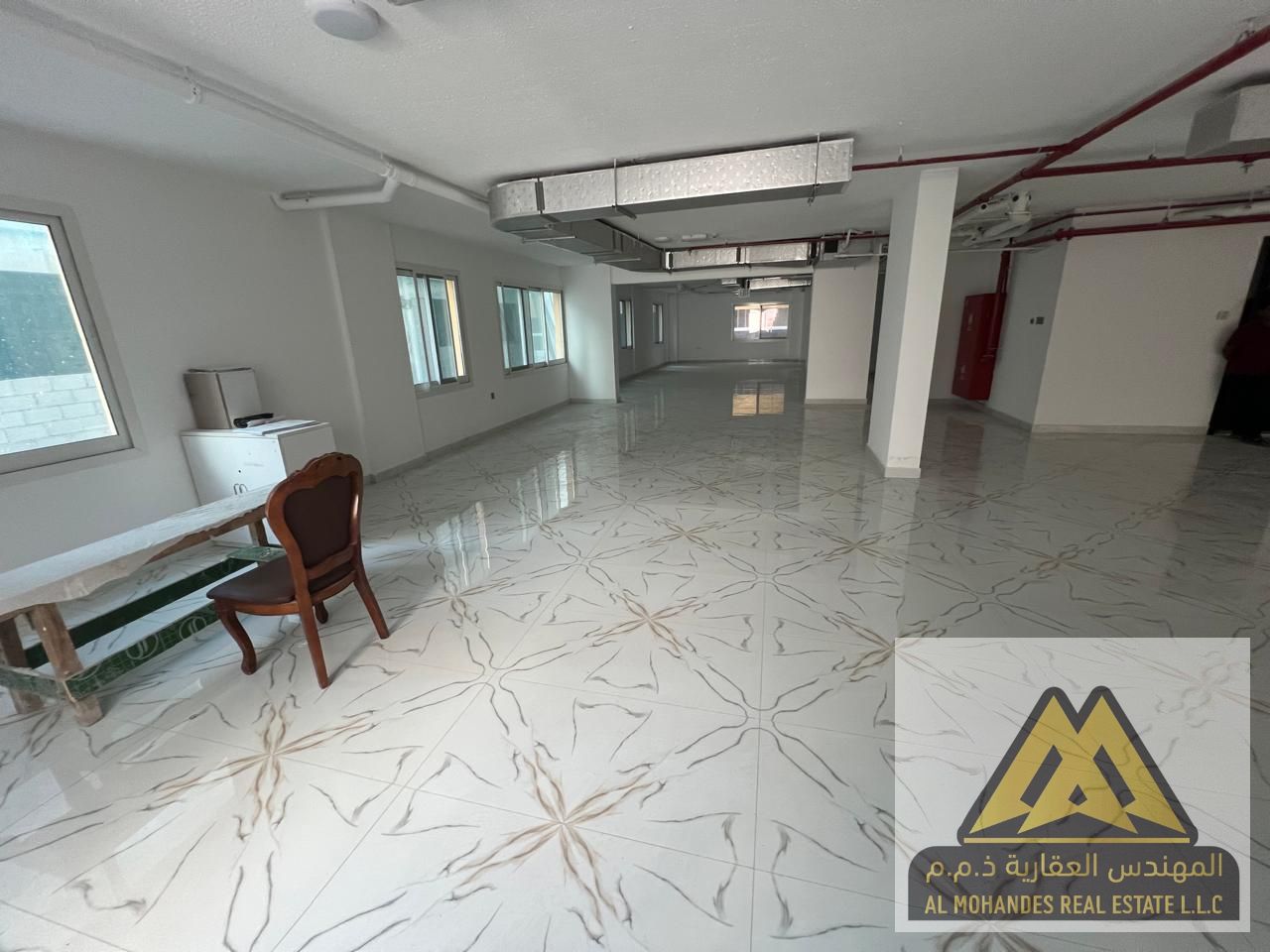 Office for Annual Rent – Al Muweihat 3, First Occupant, Spacious and Newly Finished