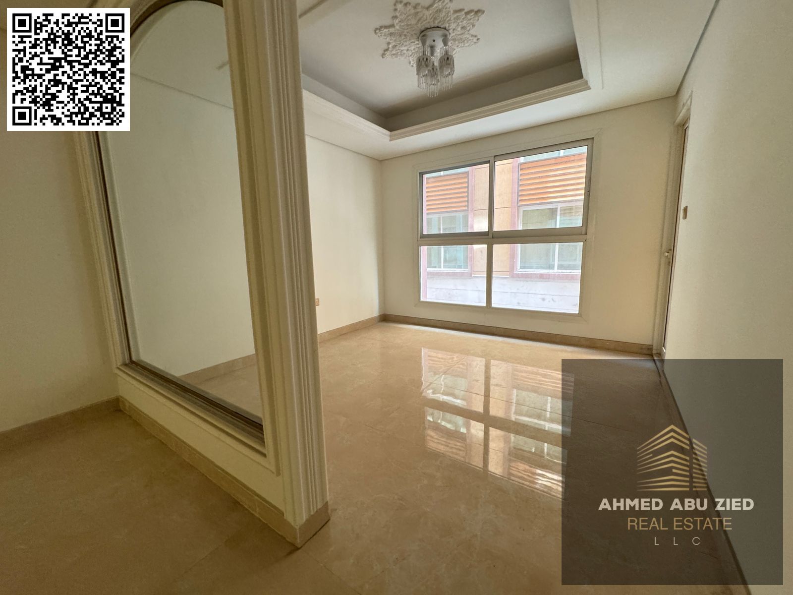 First occupancy | One month free | Built-in wardrobes | One bedroom, living room, 2 bathrooms, central air conditioning, balcony, open view, prime loc