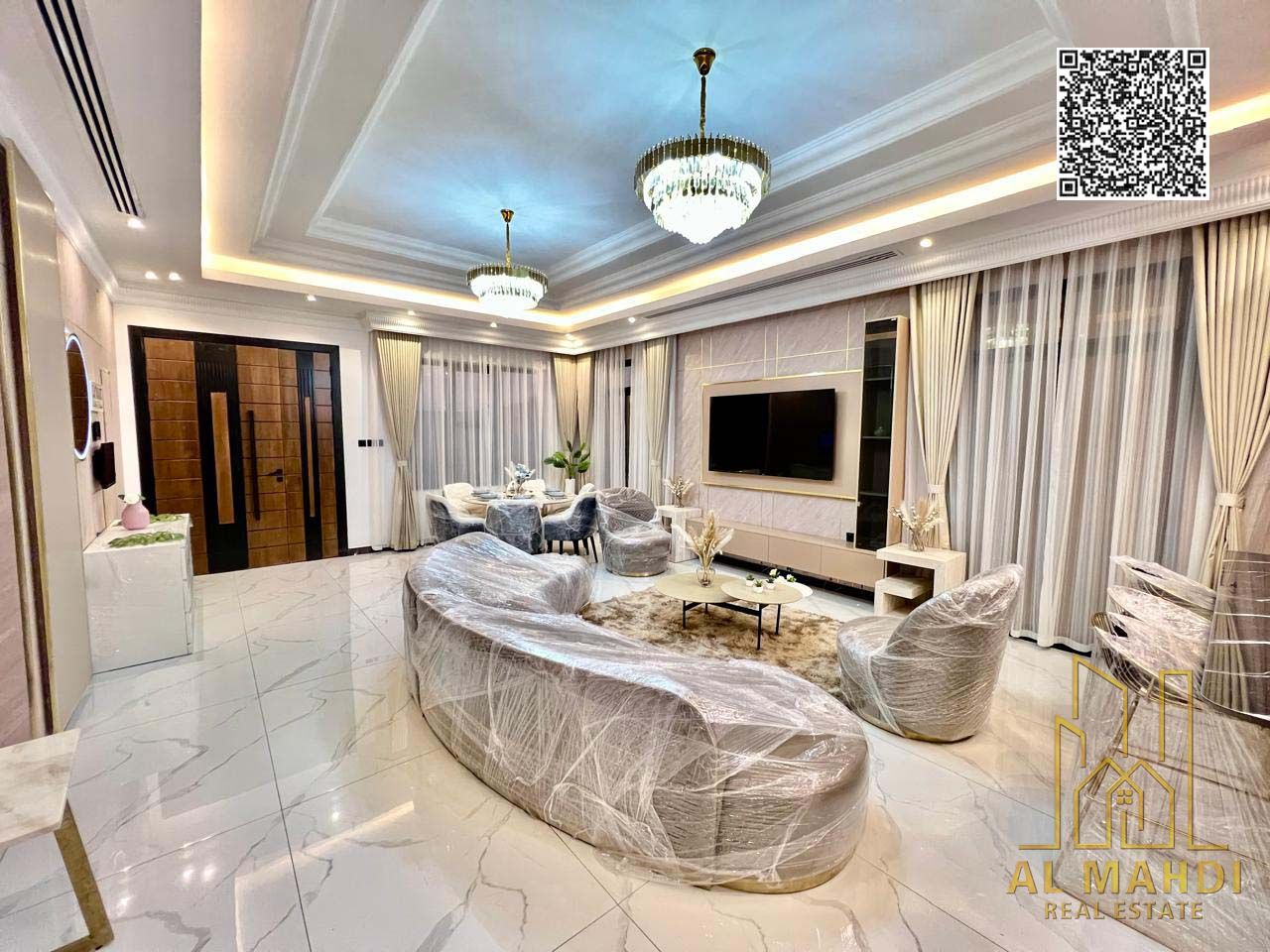 Luxury villa with 6 bedrooms and rooftop in Al Amra Ajman including registration water electricity and central AC – premium family living