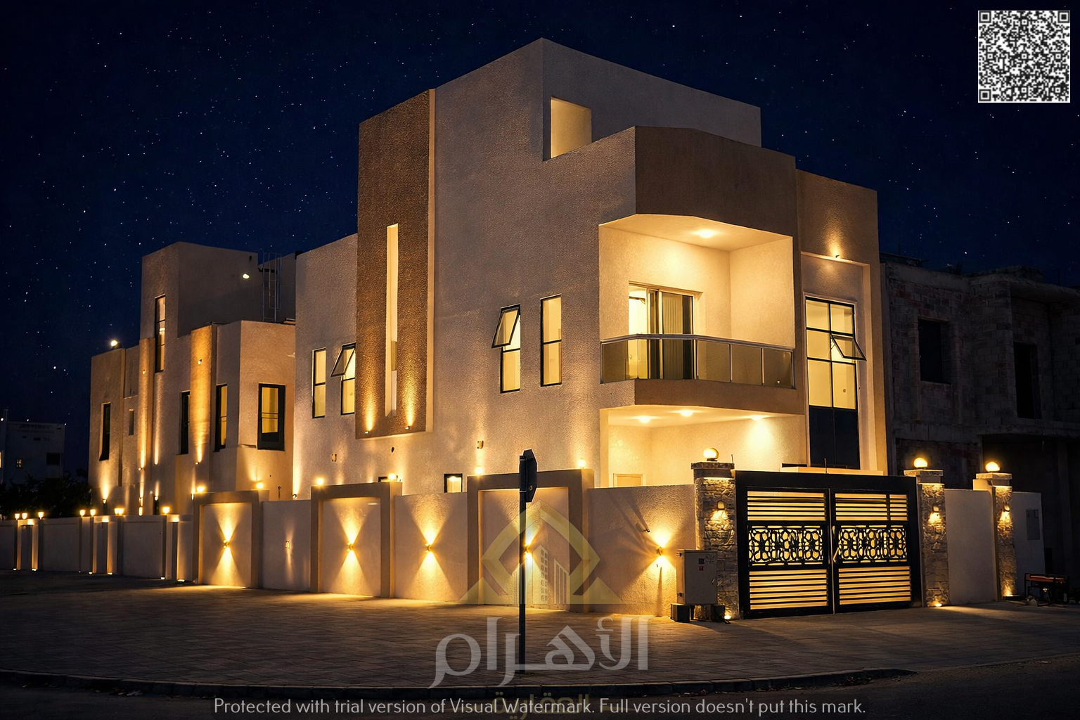 Luxury corner villa for sale - two floors and a roof - 4 bedrooms and a maid's room - price includes registration fees
