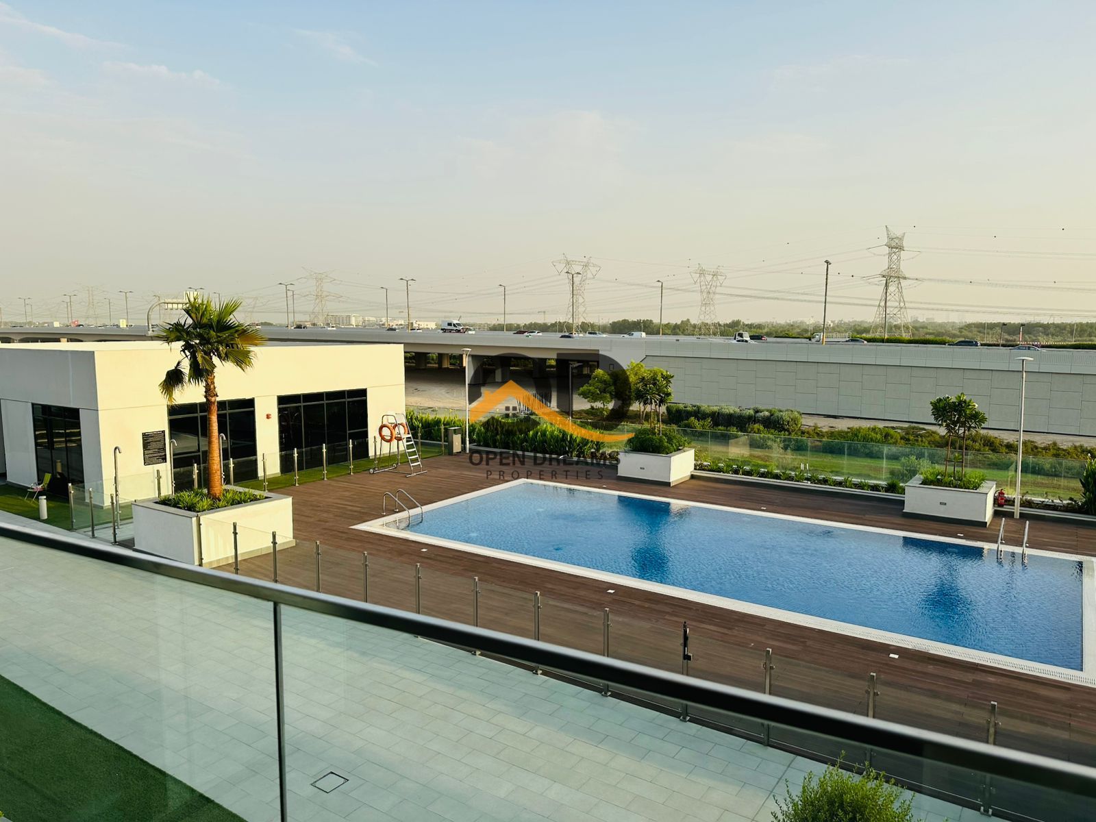 Pool View | Studio Apartment in Azizi Riviera Meydan