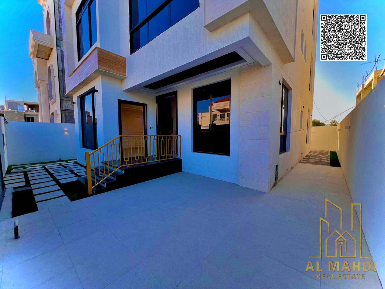 5 bedroom villa with roof for sale in Al Helio Ajman registration fees included easy bank finance