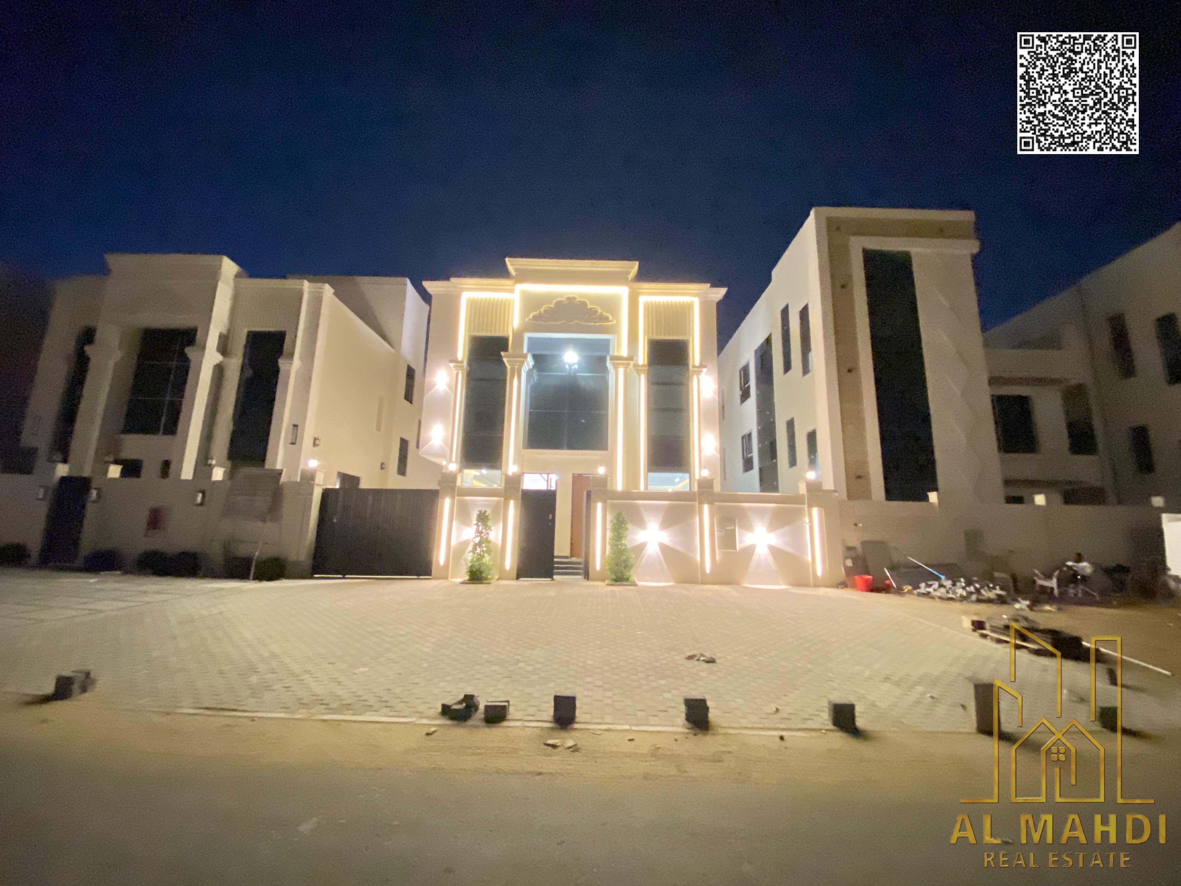 Classic 5 bedroom villa with roof for sale in Al Helio Ajman registration fees included easy bank finance