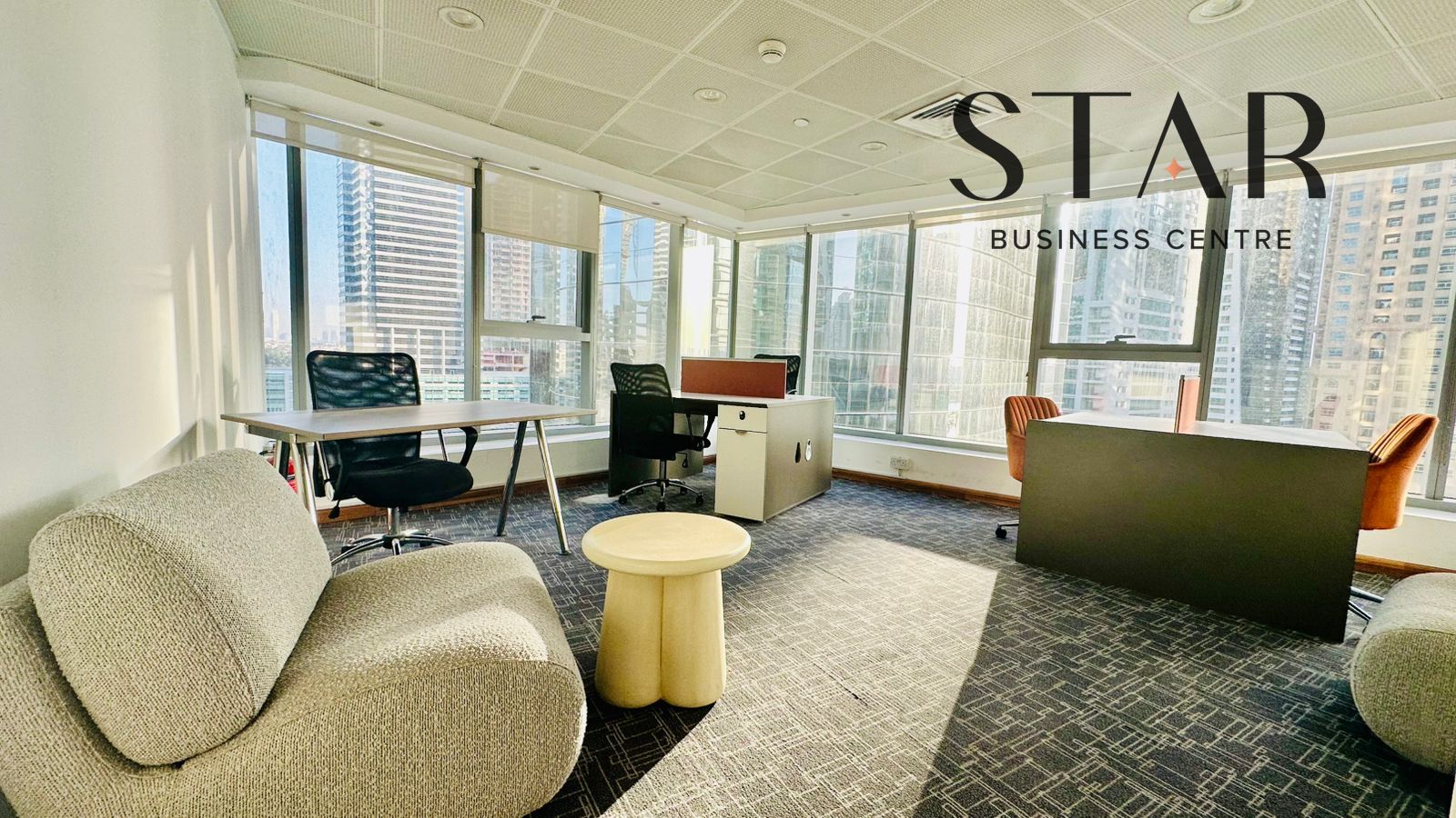 5 Visa Quota - External w/ View - All Inclusive! Complete Office Packages: Fully Furnished Spaces : Near DMCC Metro
