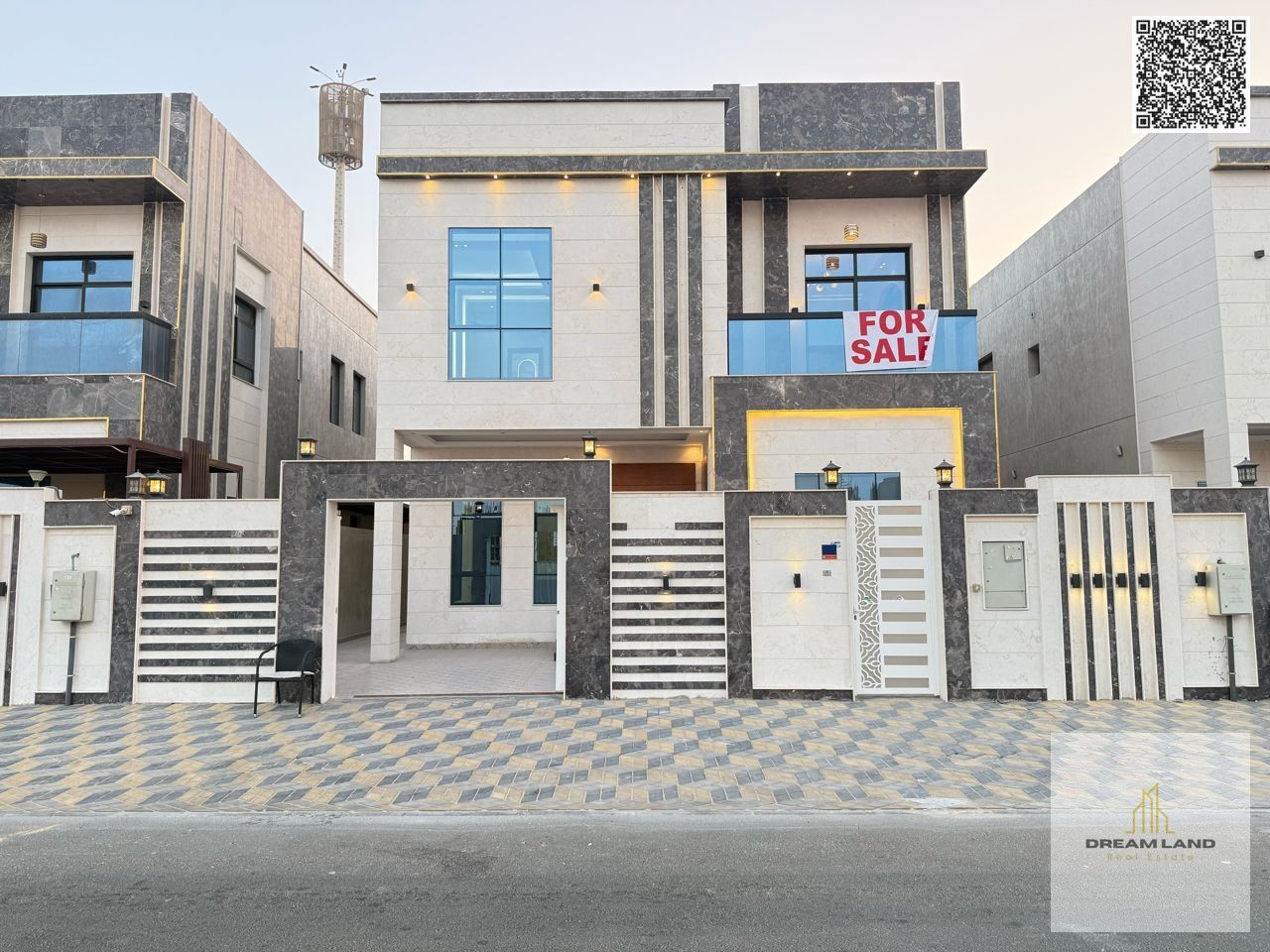 Direct from the owner, including electricity, water, and air conditioning. A villa among the most luxurious villas in Ajman, built and finished to a s