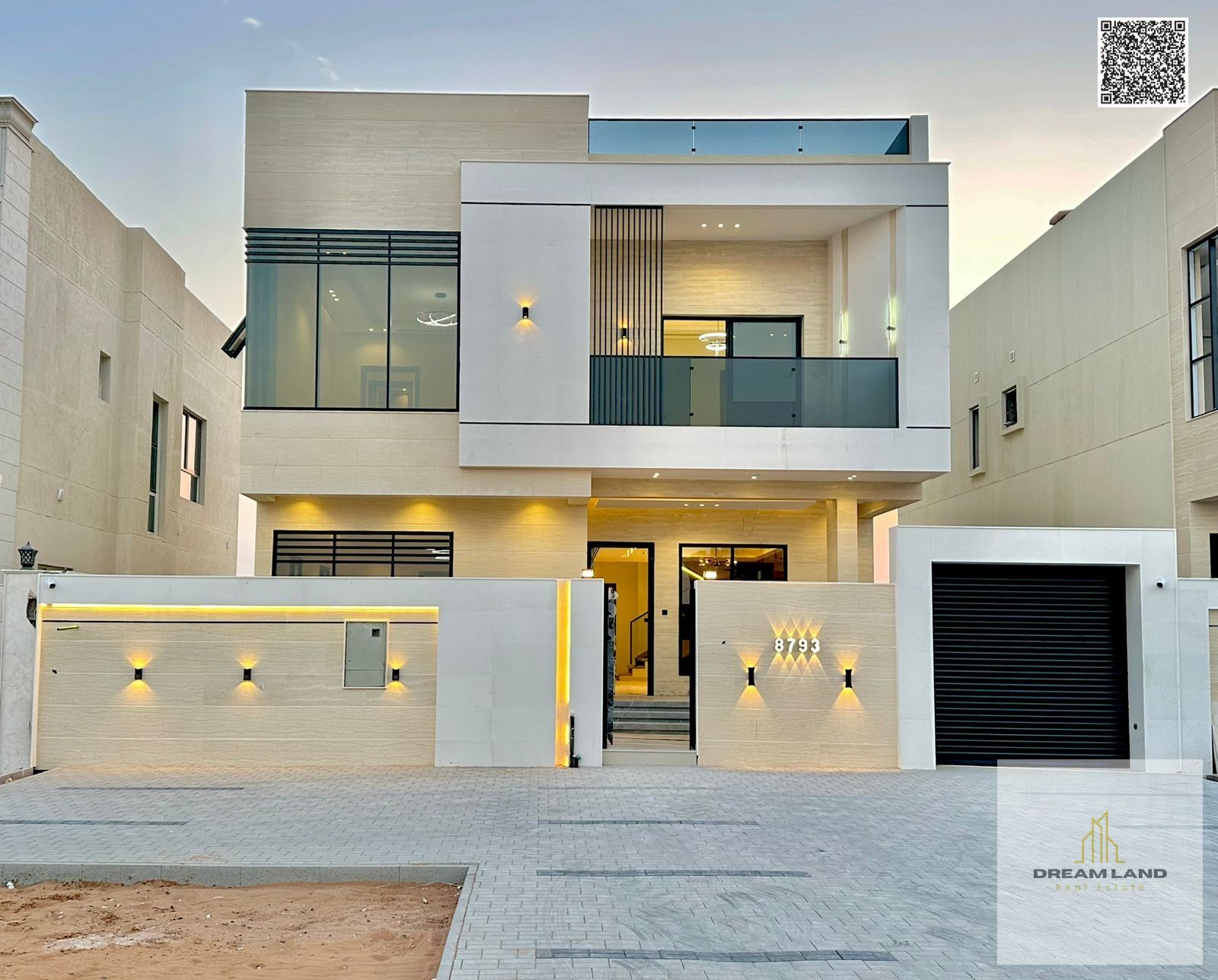 a villa in one of Ajman's most luxurious villas, built and finished to a super deluxe standard, w