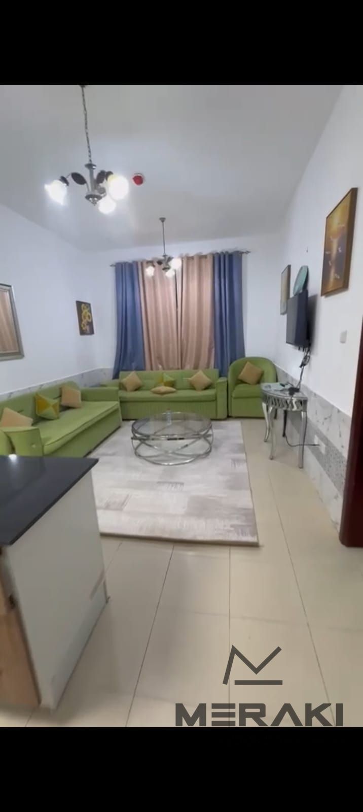 Fully furnished apartment available for immediate occupancy, one bedroom and a living room, monthly installment of only 3,568 AED | City Tower Towers