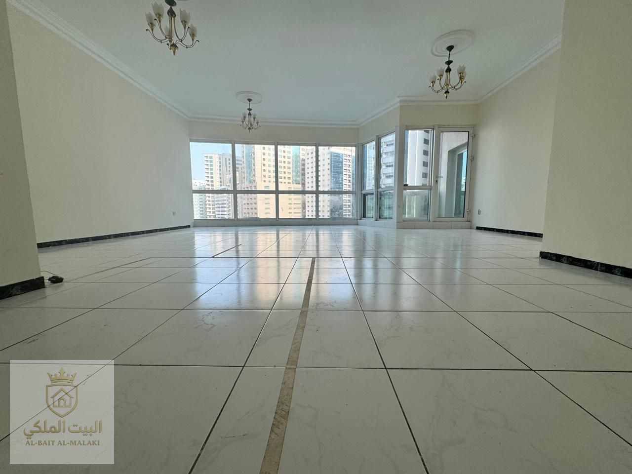 Family Apartment with 3 Bedrooms, Living Room, Maid Room, and Free AC