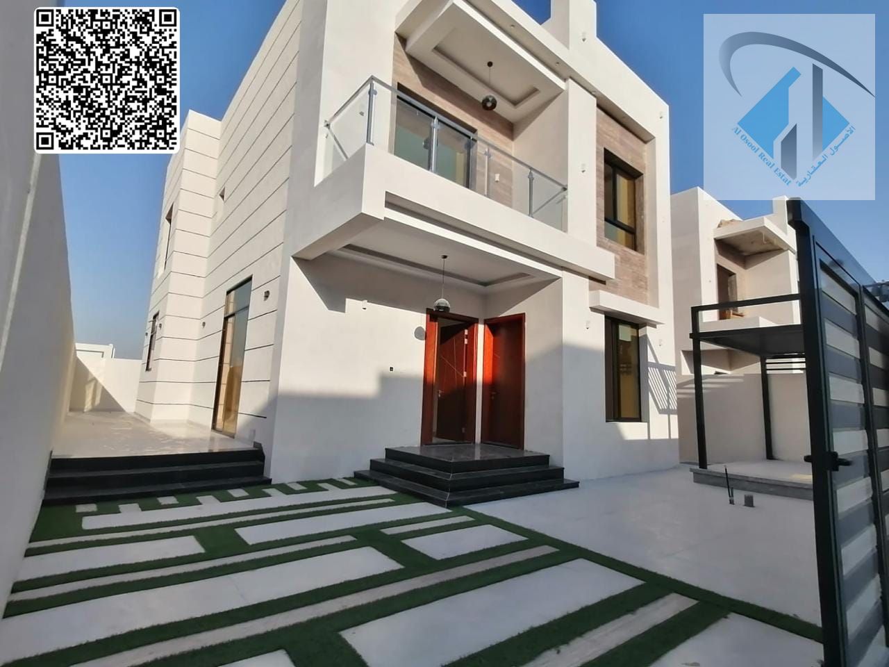 For sale, a villa in Ajman at a bargain price, in an excellent location, freehold for life for all nationalities, with the possibility of bank financ