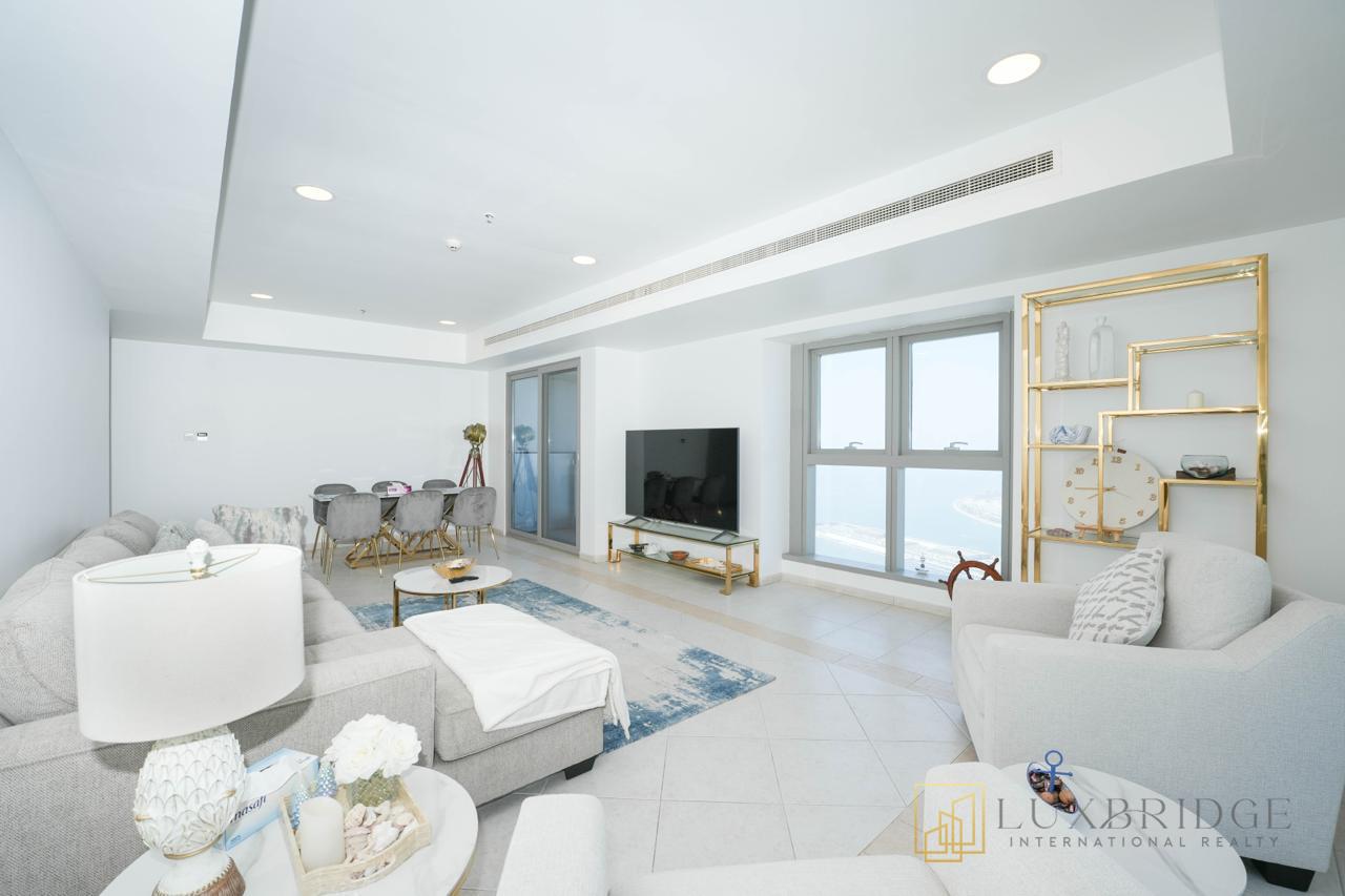 Fully Furnished | Stunning 3BR | Marina View
