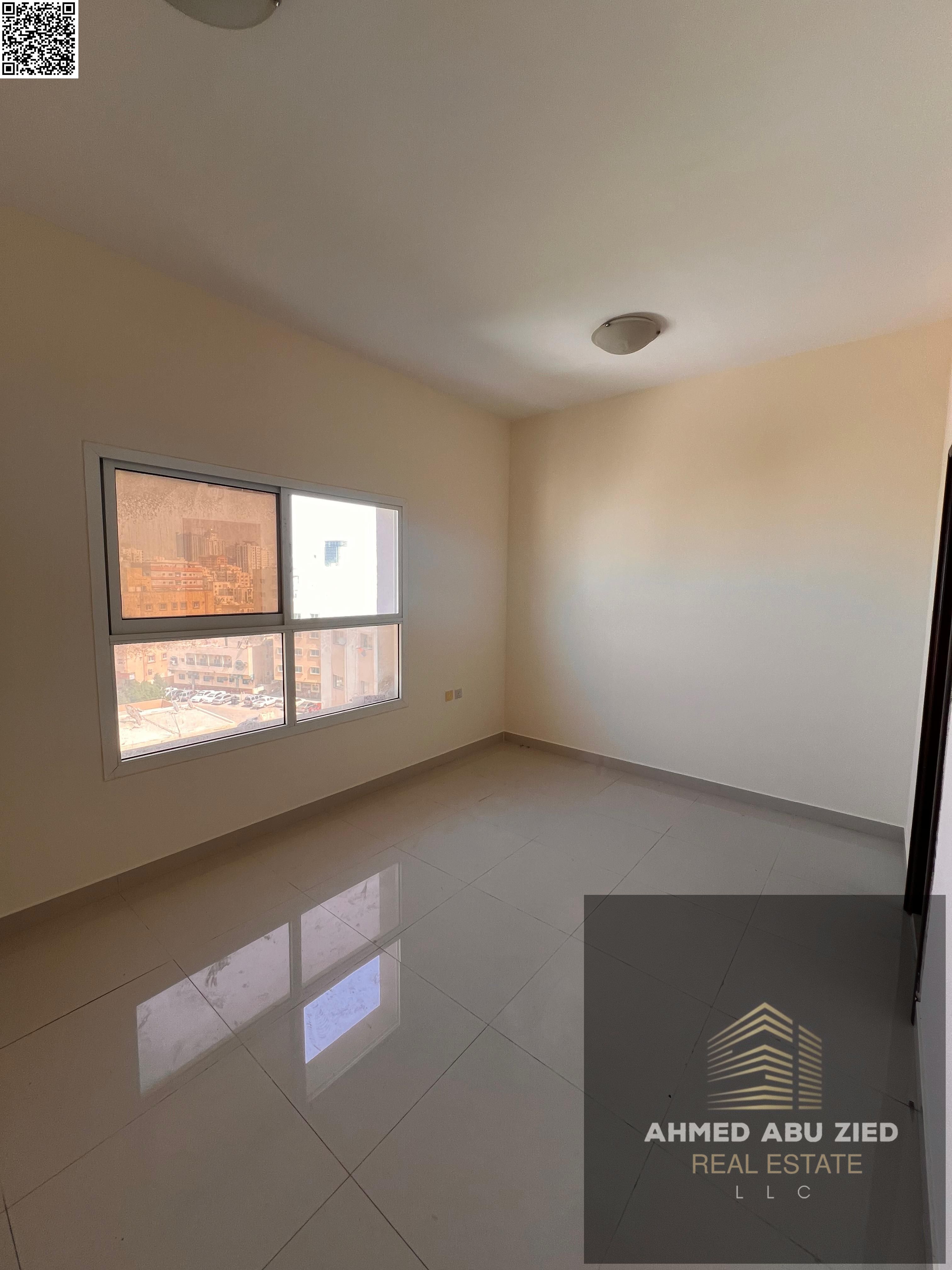 Studio apartment for annual rent - second tenant - 1 bathroom - spacious and prime location near schools and services - directly on Sheikh Khalifa Bin