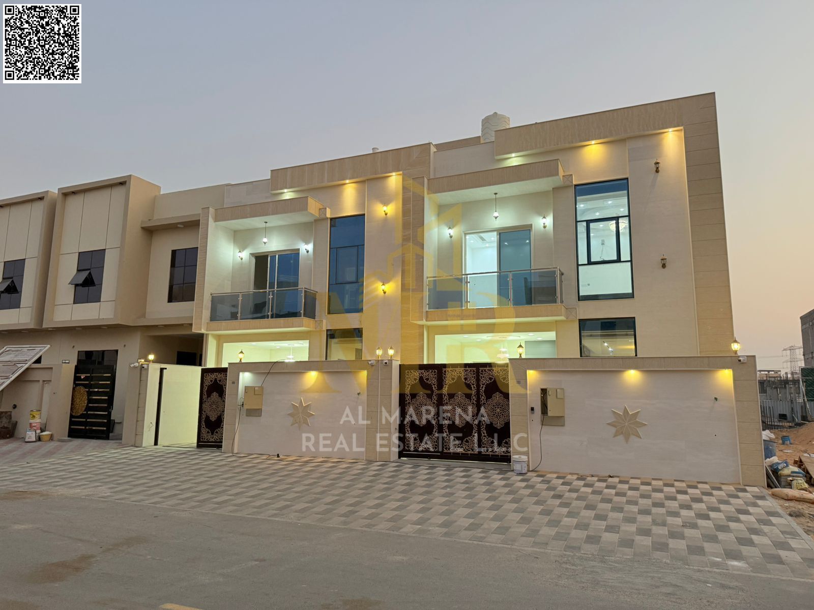 Distinctive villa for sale in Al Yasmeen set on a 1,800 sqft land plot, consisting of two floors plus a rooftop. The property features a practical lay