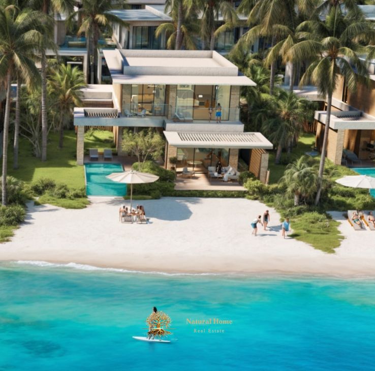 5BR Seafront Luxury: Private Beach, 5% Off & Golden Visa. Freehold Now!