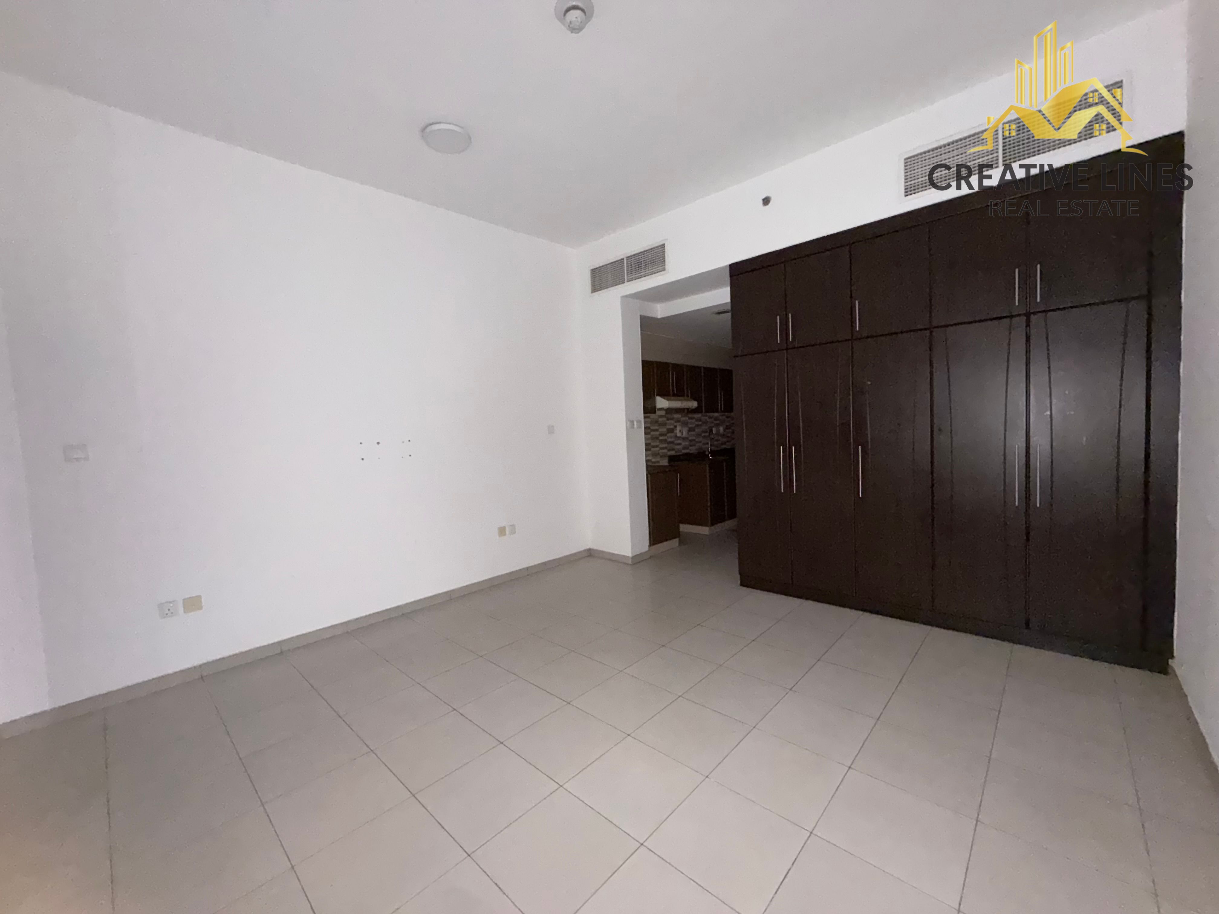 Very spacious studio apartment with balcony || only for family || with Gym & parking
