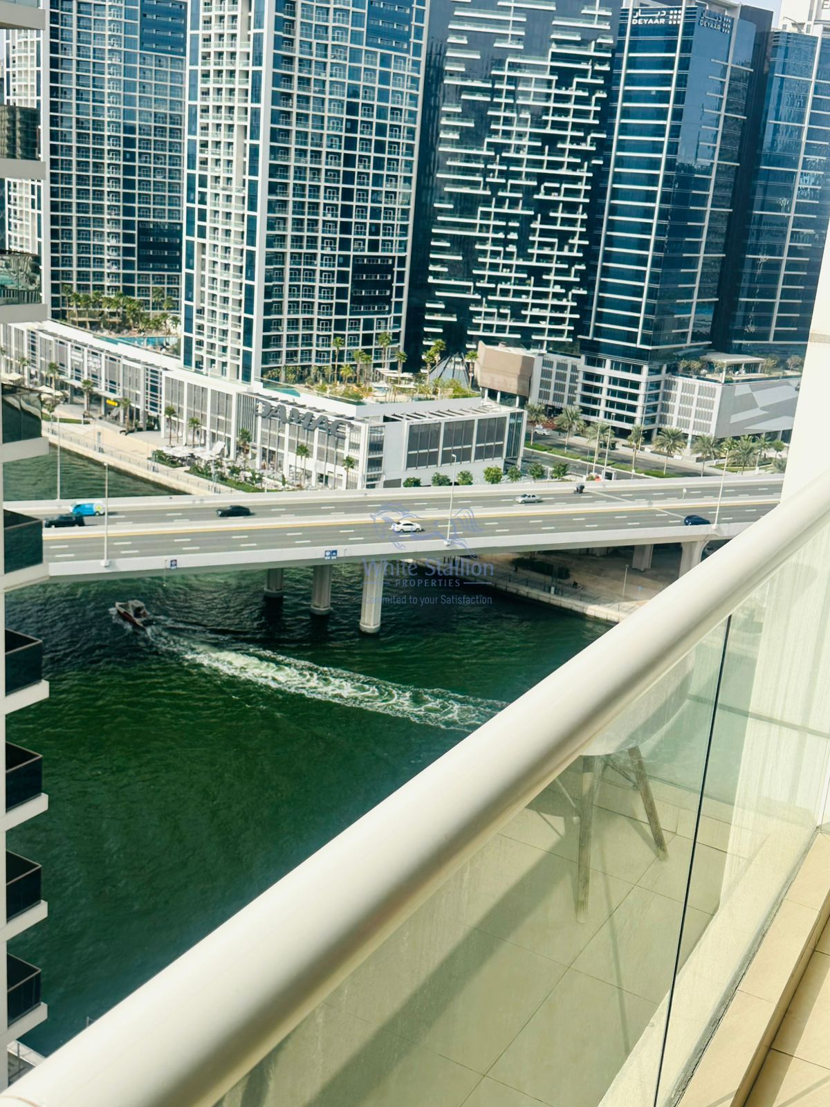 Canal View | 1BR + Laundry Room | Balcony| unfurnished | Mayfair Residency