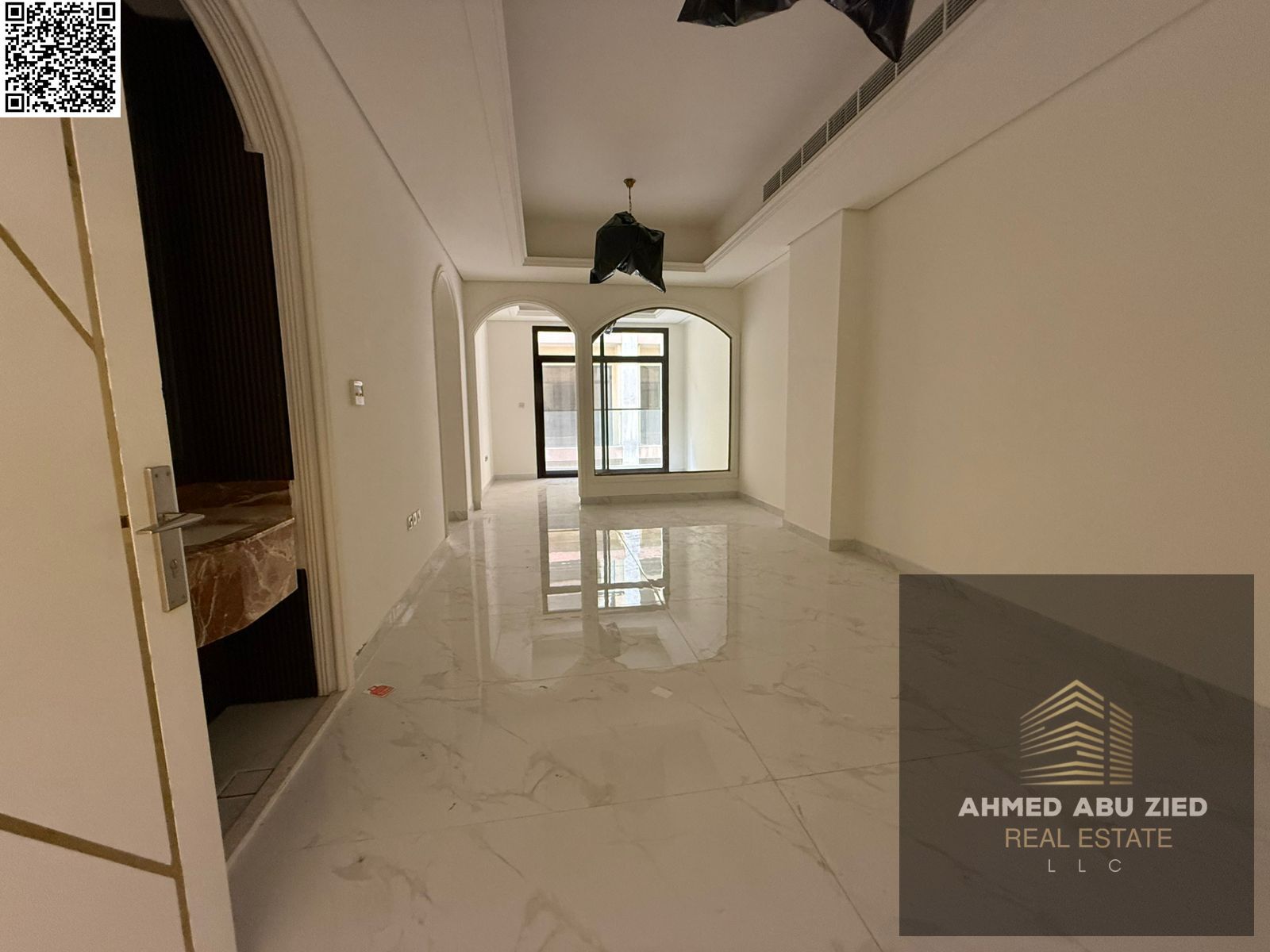 Largest and most beautiful two-bedroom apartment for annual rent - first occupancy - 2 bedrooms - 3 bathrooms - living room - balcony - one month free