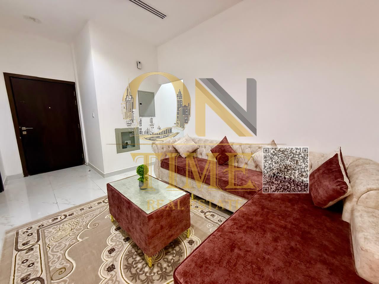One bedroom and living room furnished apartment for monthly rent in Ajman Al Nuaimiya 2