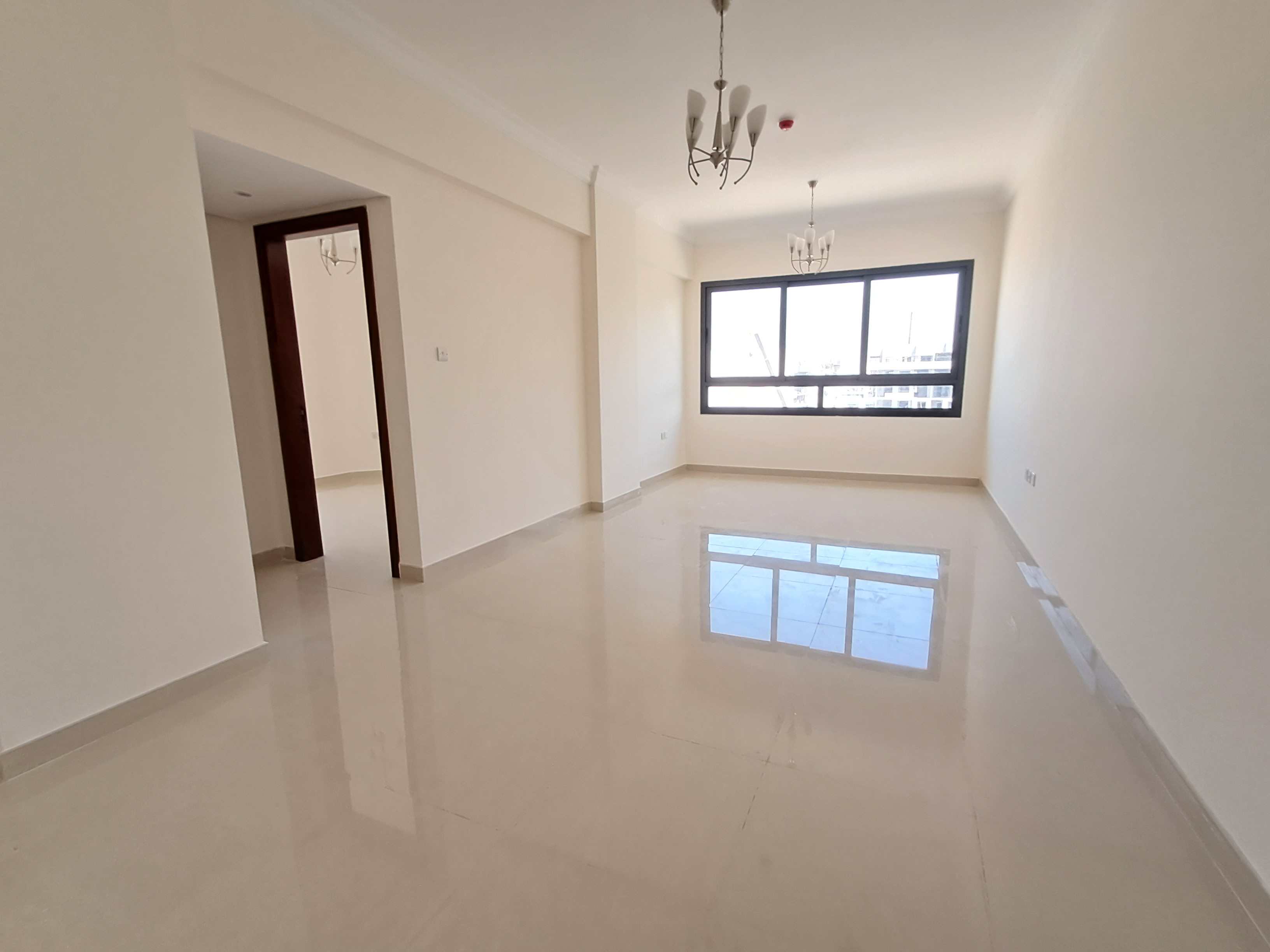 1 month free Brand new 12 cheques 2BHK with balcony available