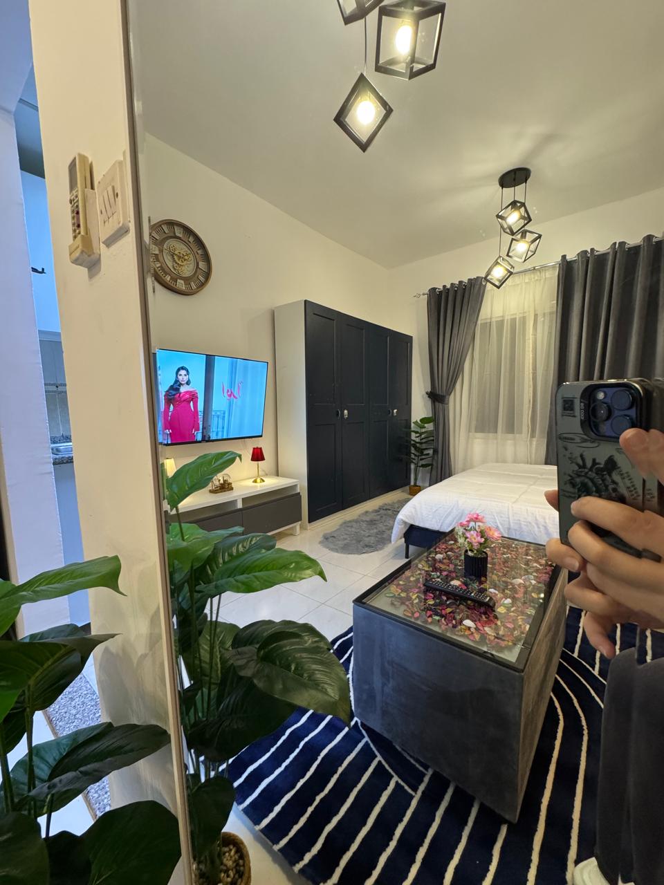 Furnished studio for monthly rent in Al Jurf 2 Ajman, all bills included, near schools and court, AED 3,500.