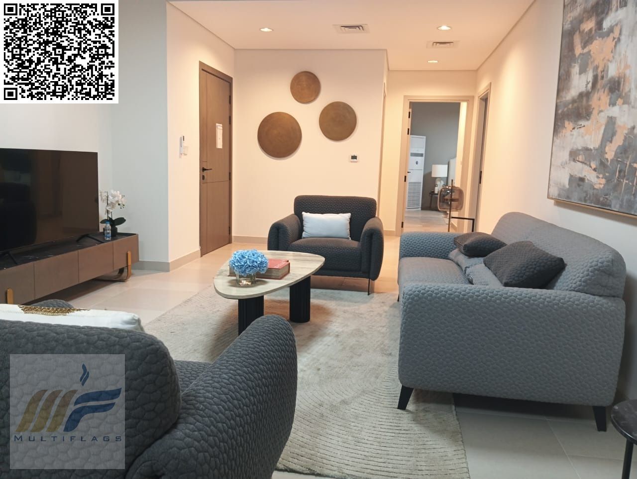 A unique opportunity – One-bedroom apartment for sale in Bluebell Tower, Ajman. Own a spacious 1200 sq ft apartment now within a modern residential pr
