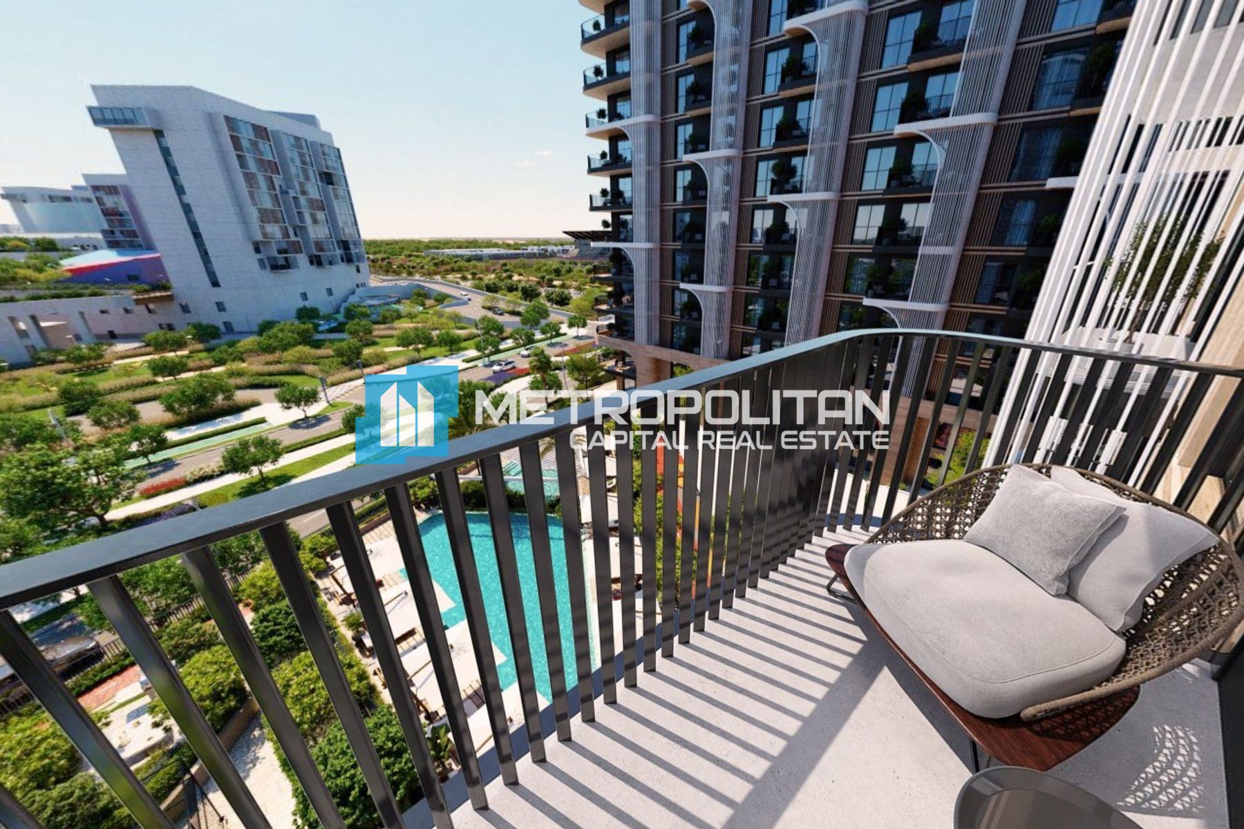Pool View |High Floor 2BR |Maids Room |2 Balconies