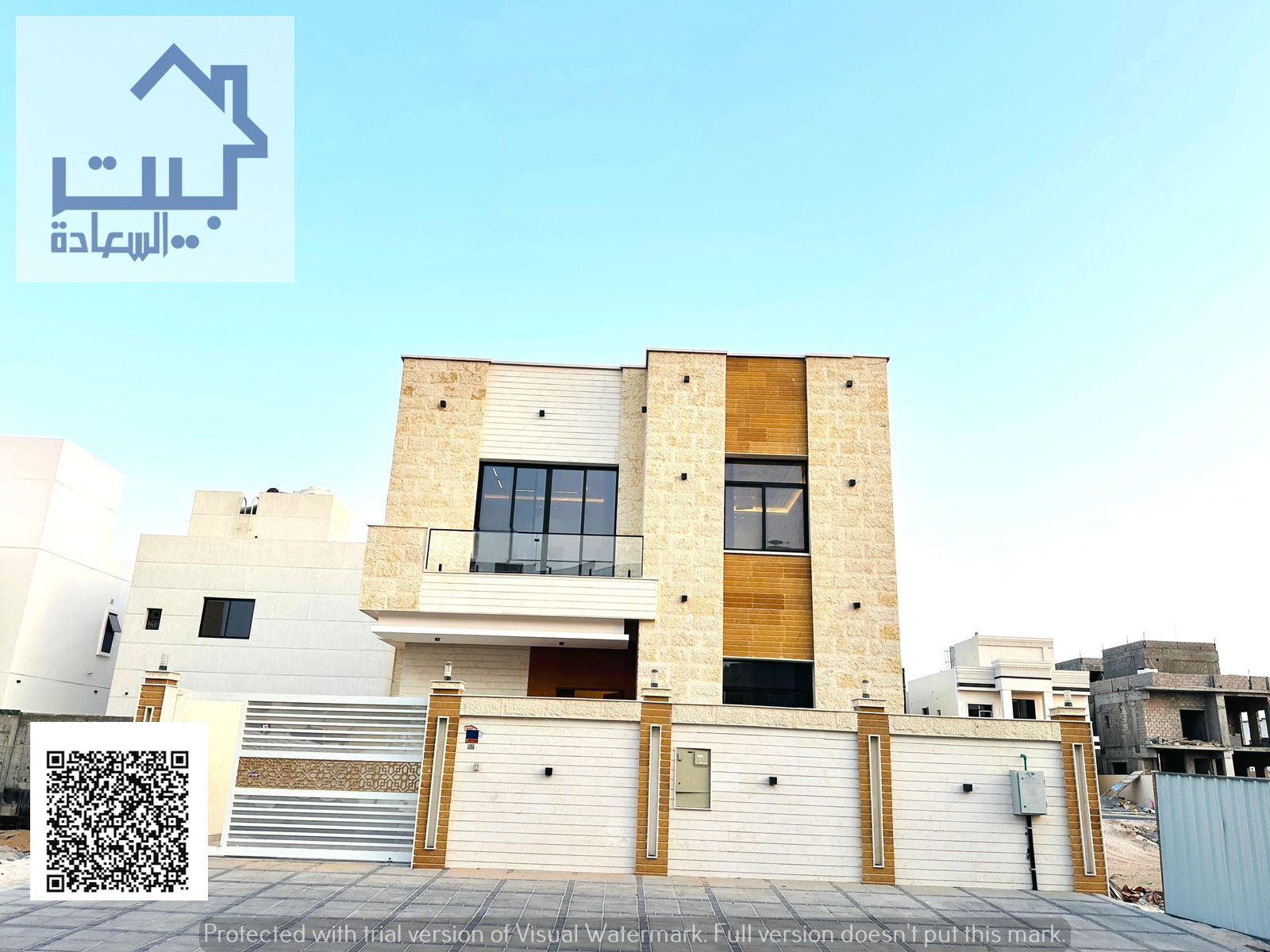 Villa for rent in Al Yasmin area – 5 master bedrooms + roof terrace – Modern design