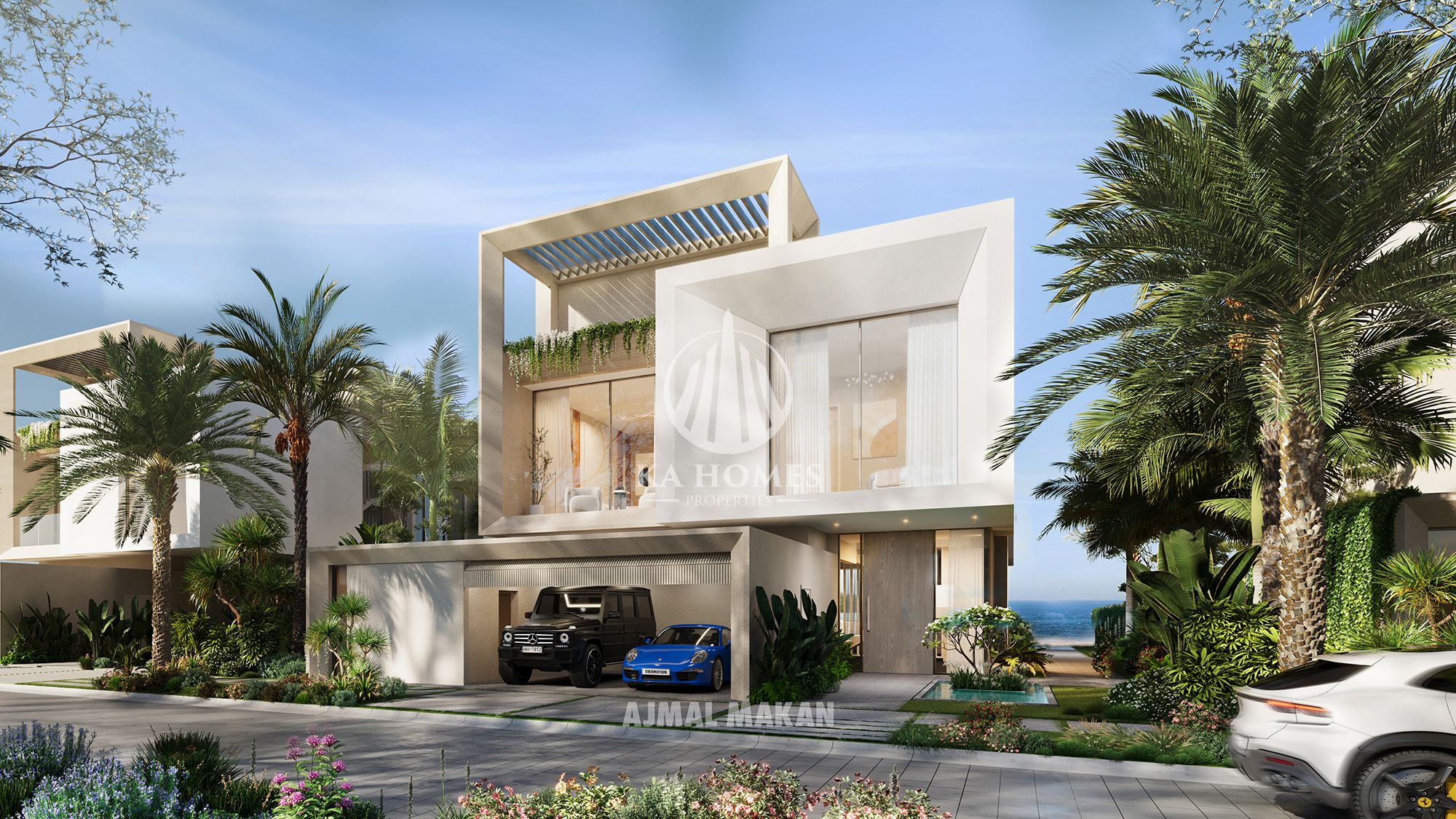 A palace in Palm Hamriya || Very distinctive beachfront property with a private beach || High return on investment || Prime corner location