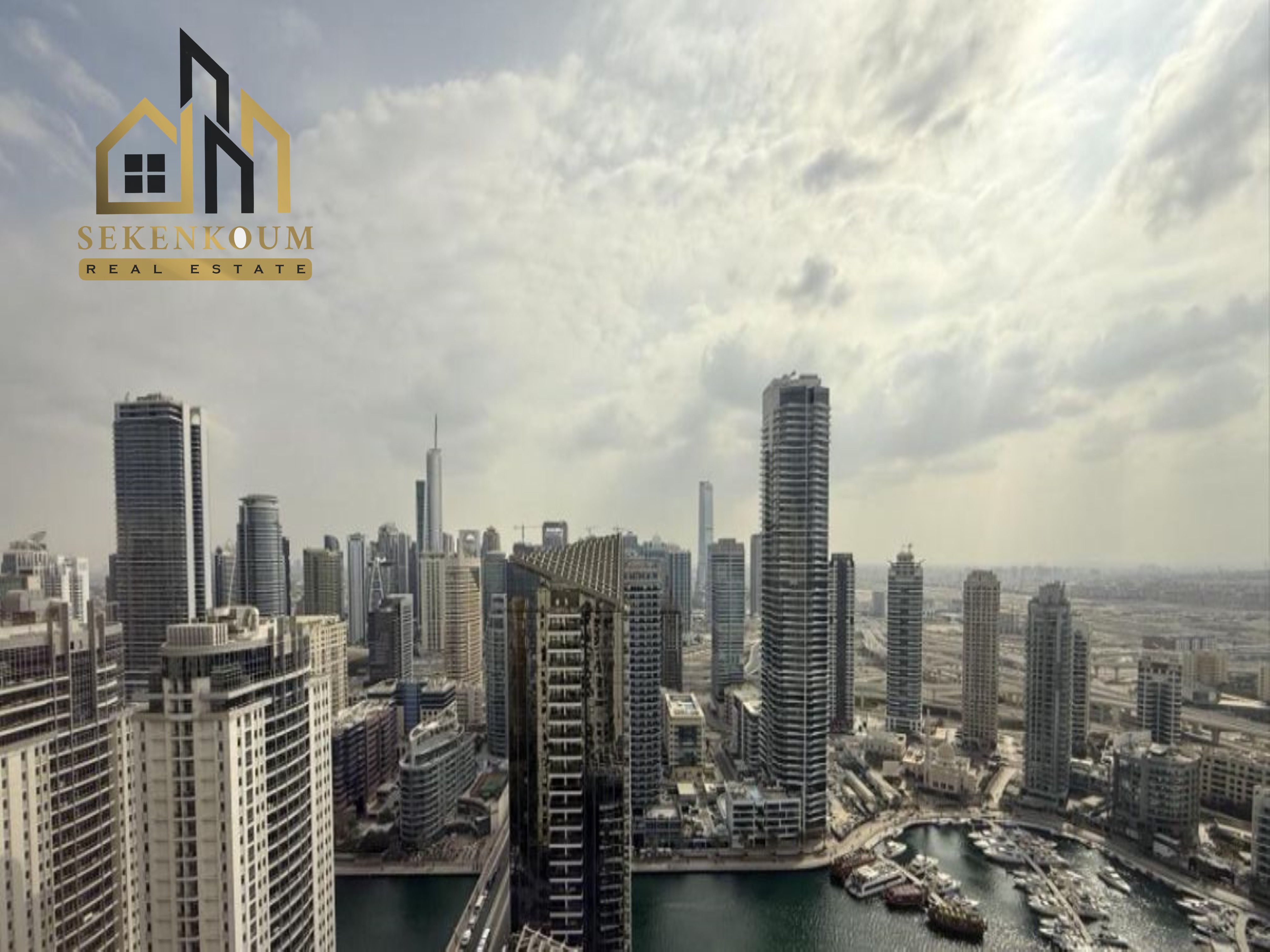 High Floor - Furnished - Full Marina and sea view