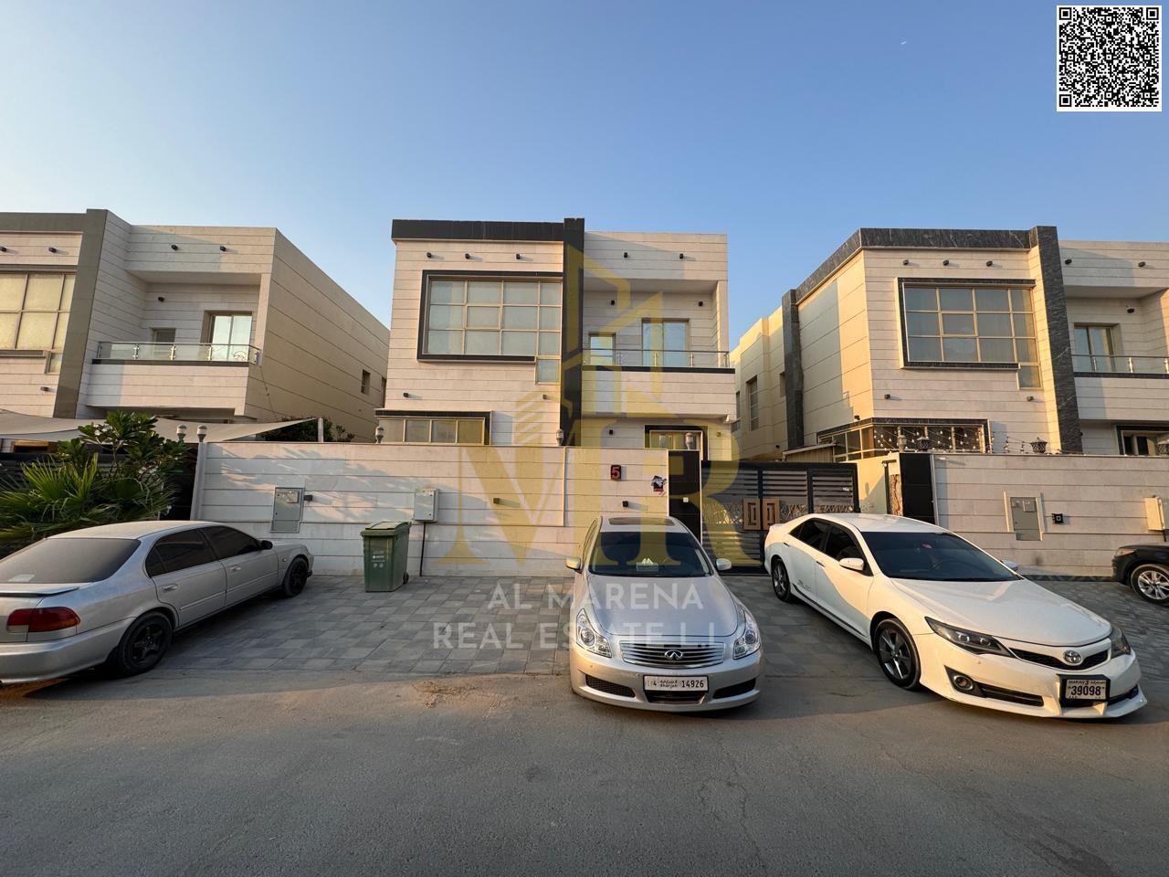 Luxury villa for sale in Al Yasmeen on a 3,014 sqft land plot, featuring two floors with a spacious and modern layout, ideal for families seeking comf