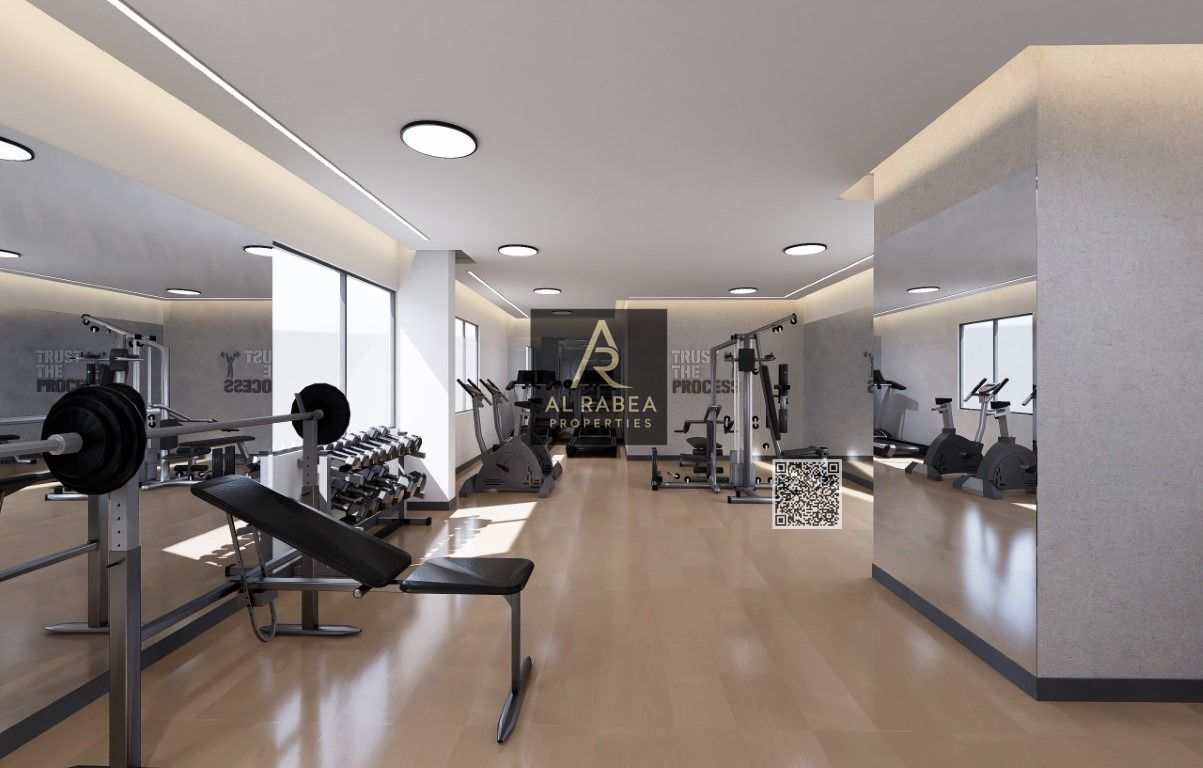 A unique opportunity for annual rent in the Emirate of Ajman: a one-bedroom apartment, first occupancy, with access to a gym, swimming pool, parking,