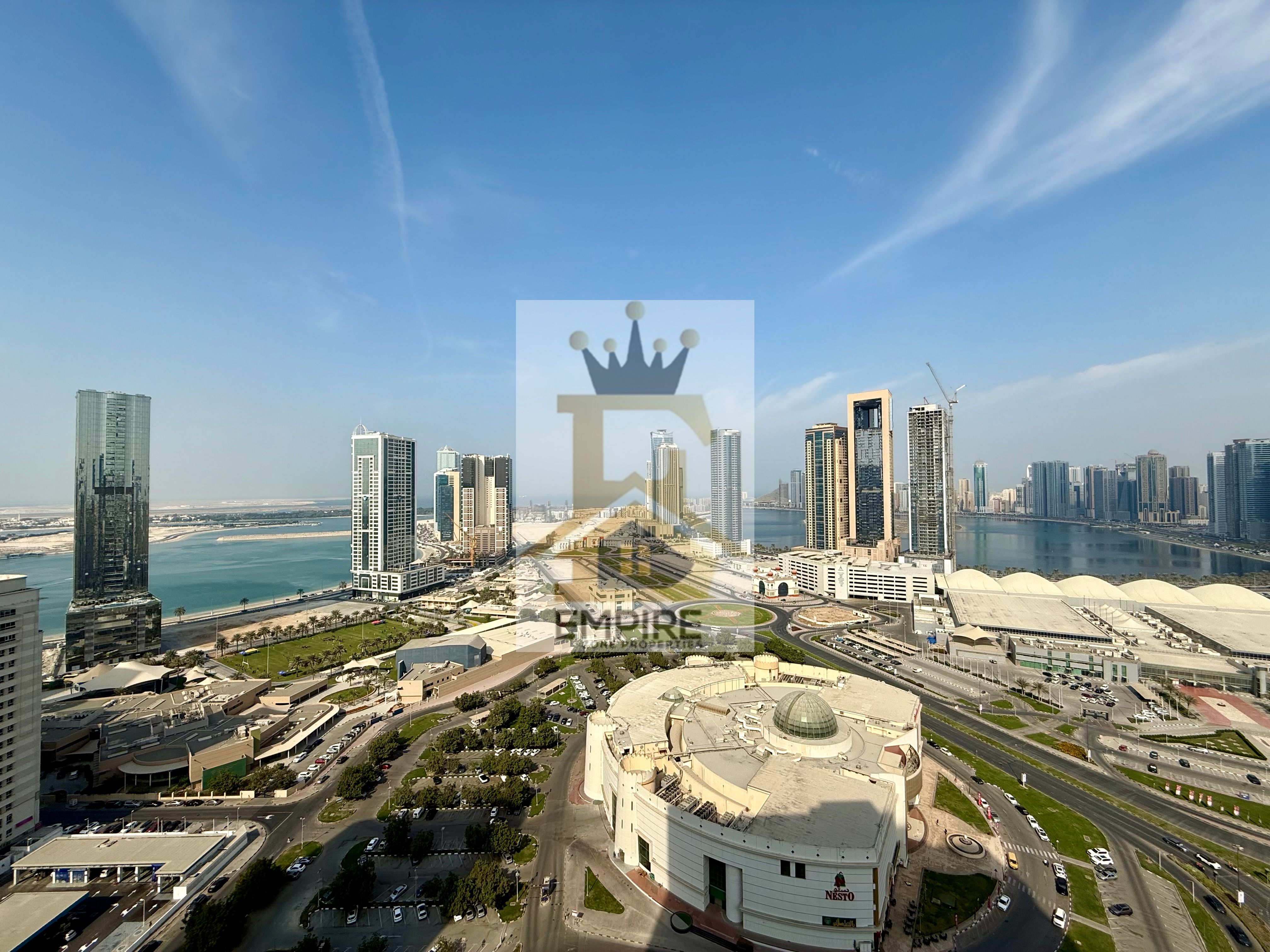 Spacious apartment with full sea view with maid room gym swimming pool kids play area