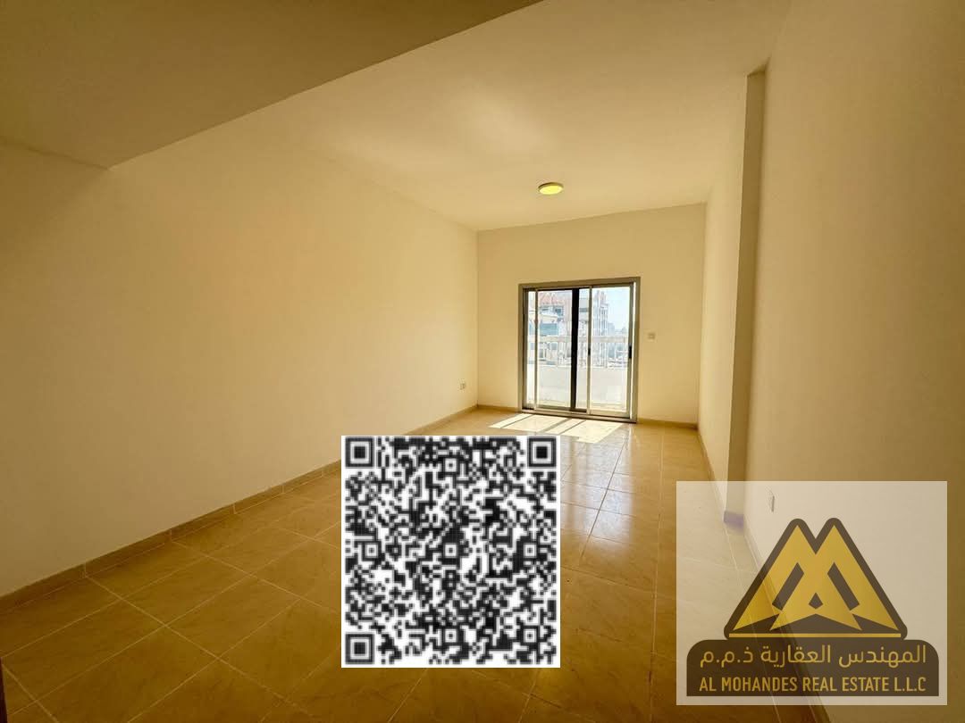 Apartment for annual rent in Al Nuaimiya 1 (Industrial Area), in a very vibrant location close to all services, suitable for families or young people/