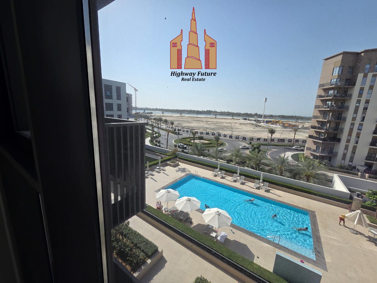 Exclusive 1 Bedroom Apartment with Pool View Balcony in a Modern Waterfront Community