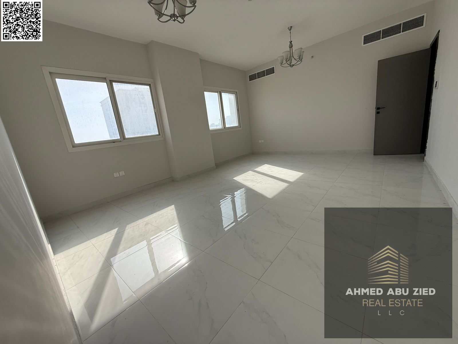 Beautiful and best two-bedroom apartment for annual rent - first occupancy - two master bedrooms - three bathrooms - balcony - free parking - close to