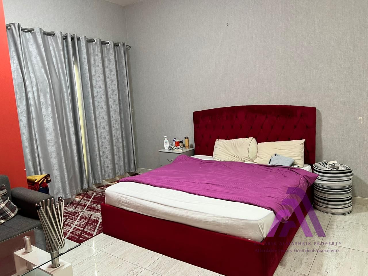 Semi furnished Studio with Balcony