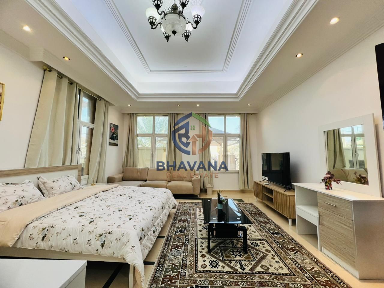 European Fully Furnished Studio+Pvt Entrance+Kitchen+Bath 4500-Monthly
