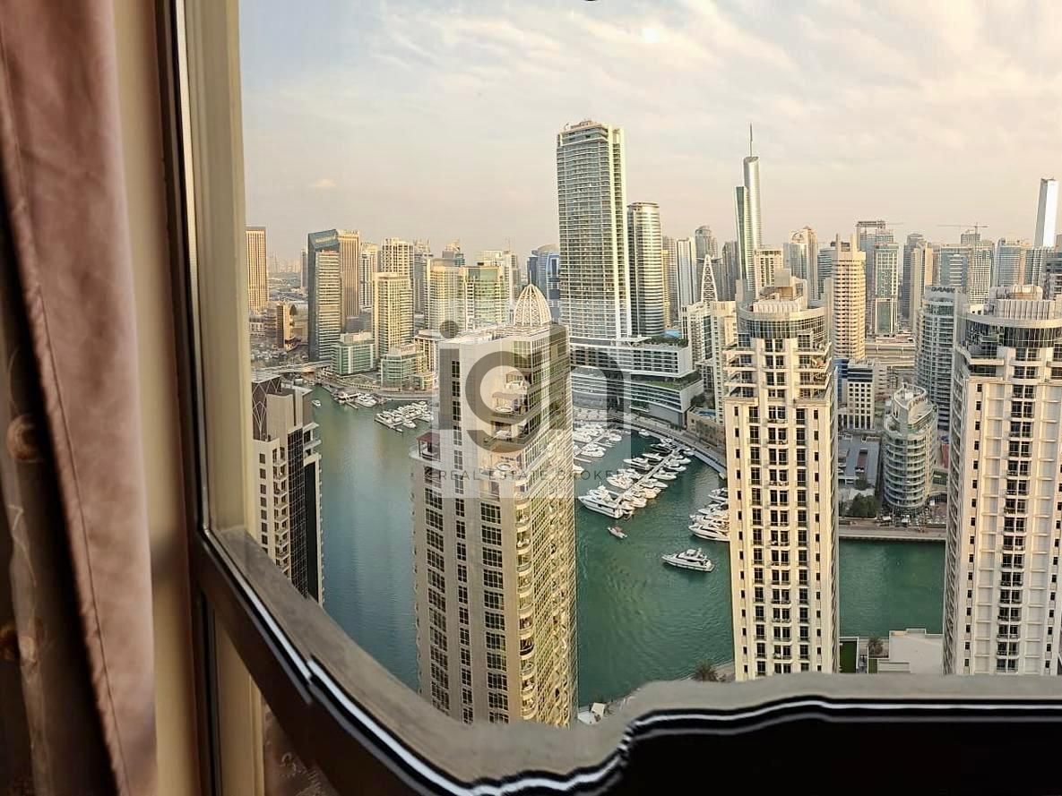 Fully Furnished 2BR | High Floor | Marina View