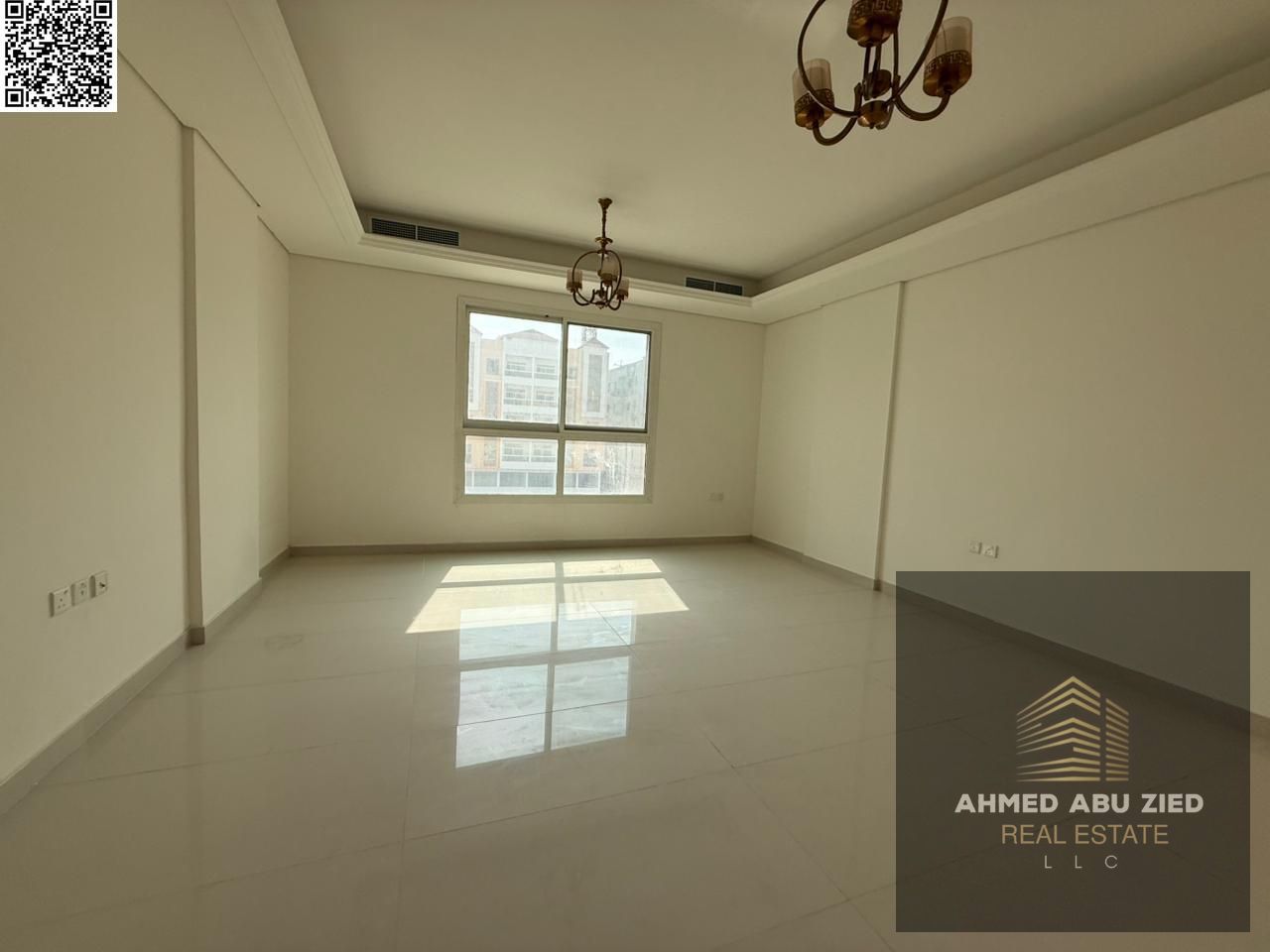 Largest and most beautiful 3-bedroom apartment with a living room for annual rent - first occupancy - new building - 2 master bedrooms - 3 bathrooms -