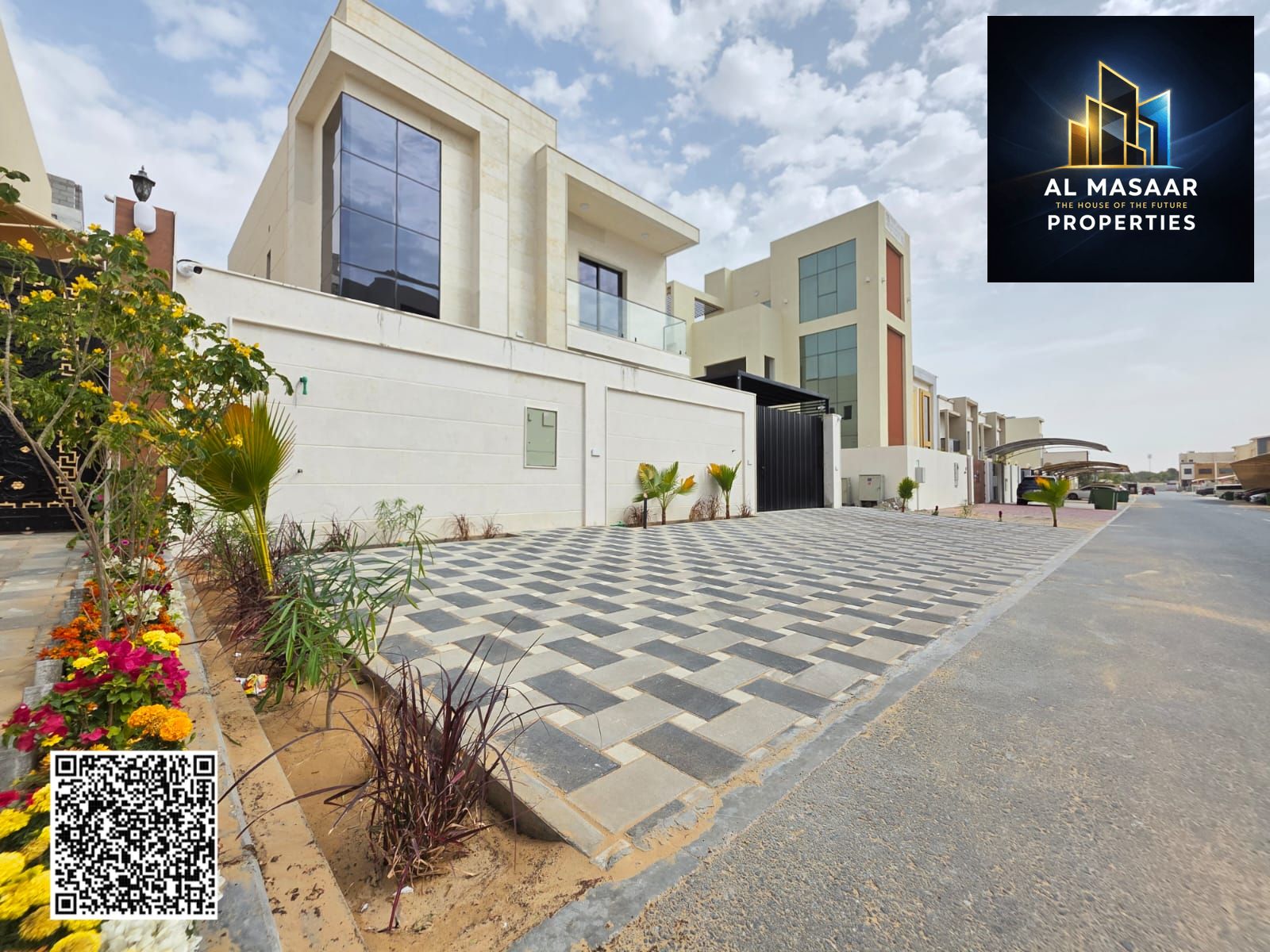 Villa for sale in a prime location opposite services and Sheikh Mohammed Bin Zayed Road.
