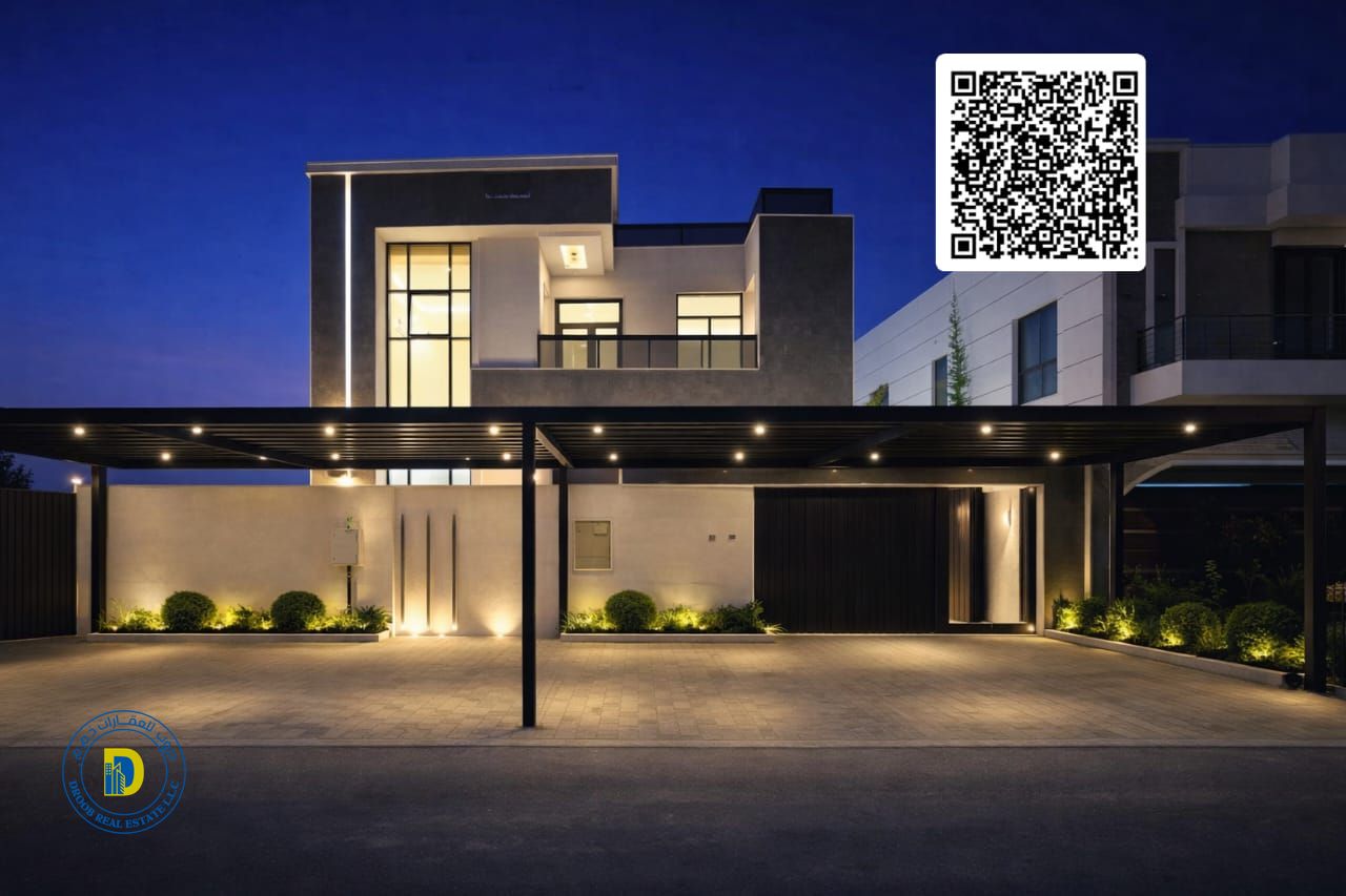 For sale: 5-bedroom villa in Al Yasmin area, Ajman. Price includes water, electricity, and air conditioning.